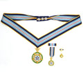Congressional Space Medal of Honor (US Space MOH) – „Kongress-Weltraum-Ehrenmedaille“ – Halsband-Version (Neck Ribbon) – mit Etui – Sammleranfertigung (Replik / Nachfertigung / Museum Replica)