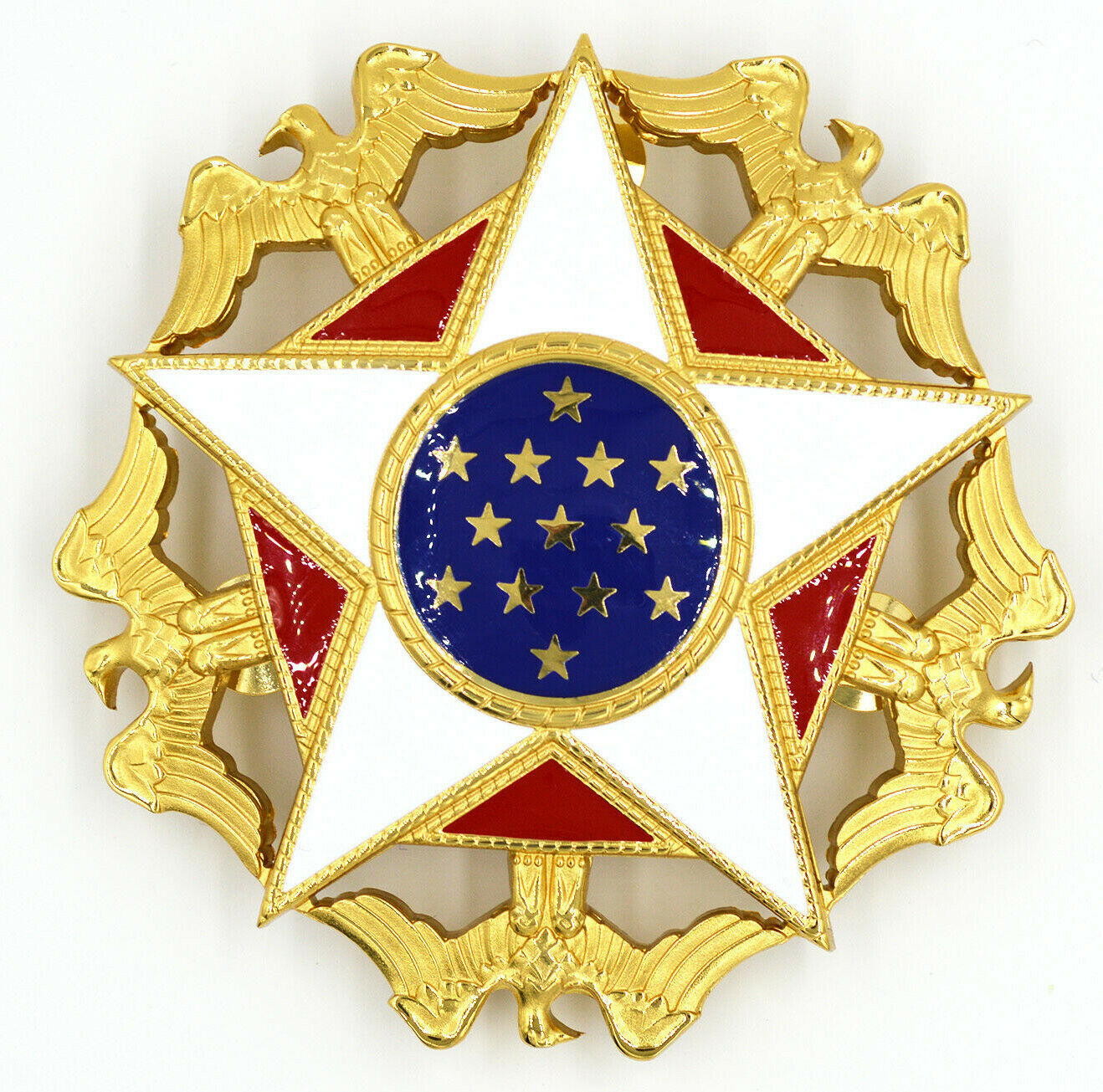 US-Präsidentielle Freiheitsmedaille „With Distinction“ (U.S. Presidential Medal of Freedom with Distinction) – Bruststern – Sammleranfertigung in Vollgröße – mit Etui