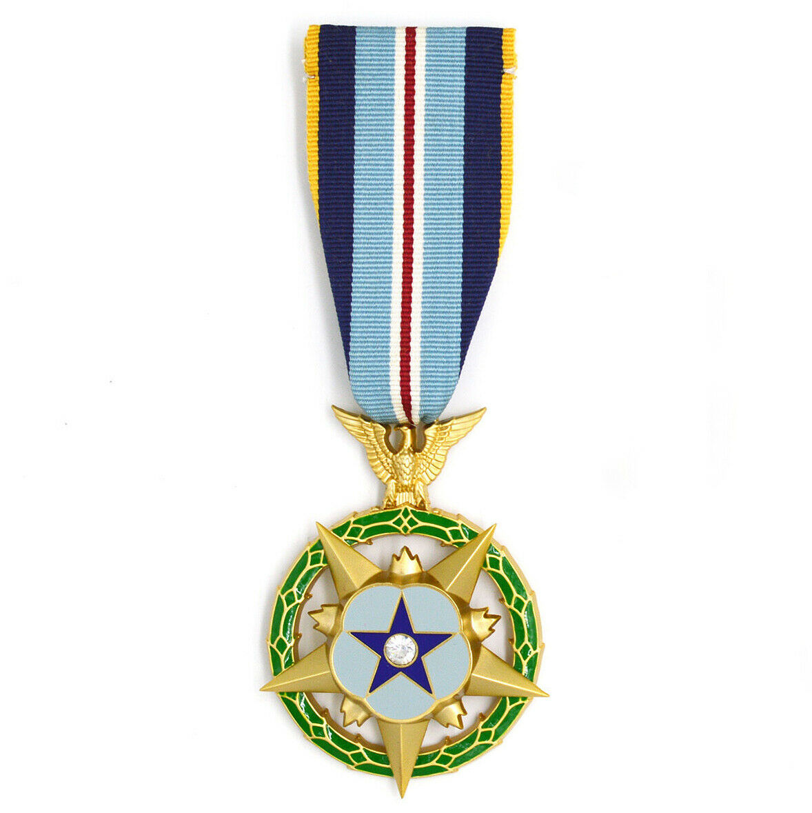 U.S. Congressional Space Medal of Honor (US Space MOH) Kongress-Weltraum-Ehrenmedaille – Kurzband / Short Ribbon Version – mit Etui – Sammleranfertigung (Replik / Nachfertigung / Museum Replica)