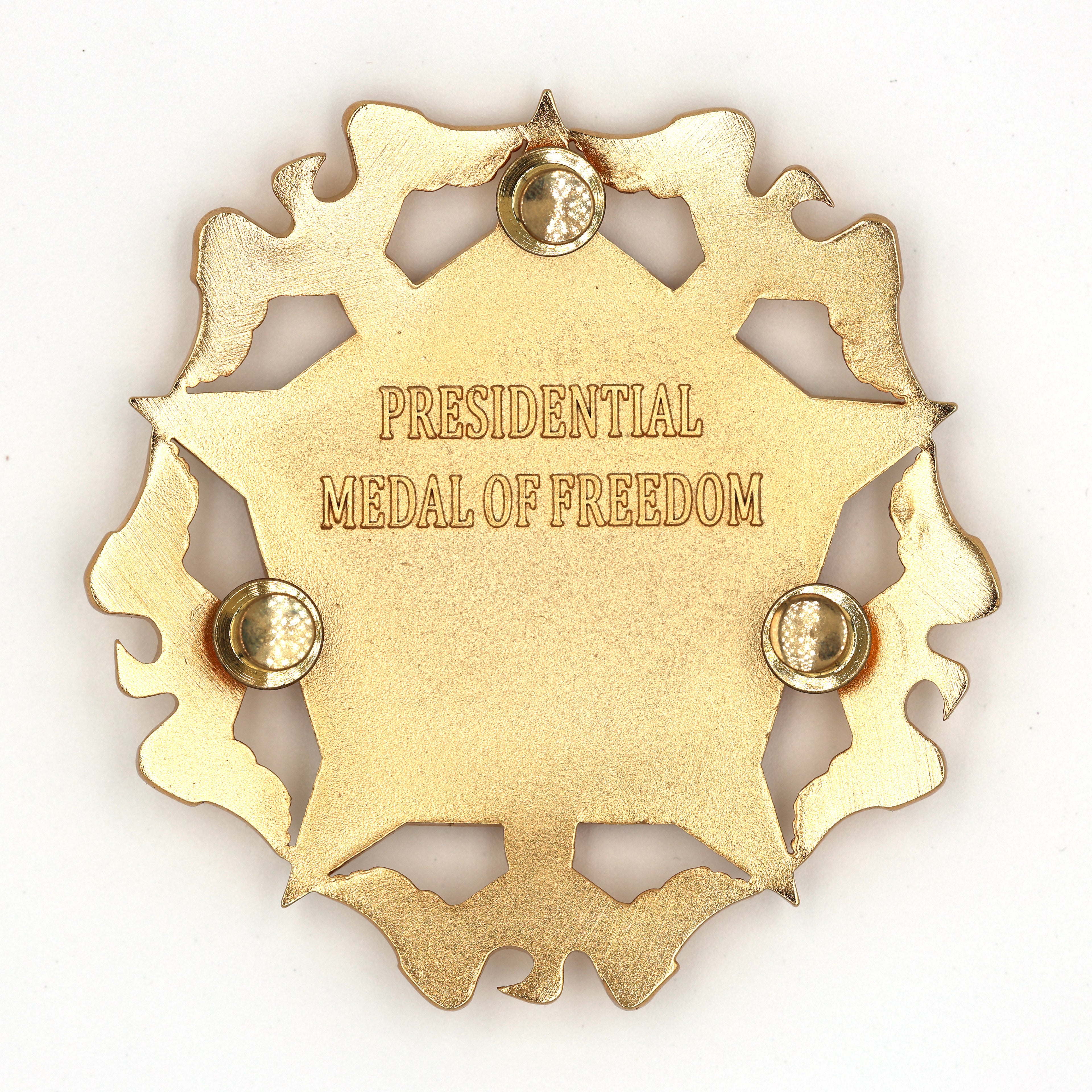 US-Präsidentielle Freiheitsmedaille „With Distinction“ (U.S. Presidential Medal of Freedom with Distinction) – Bruststern – Sammleranfertigung in Vollgröße – mit Etui