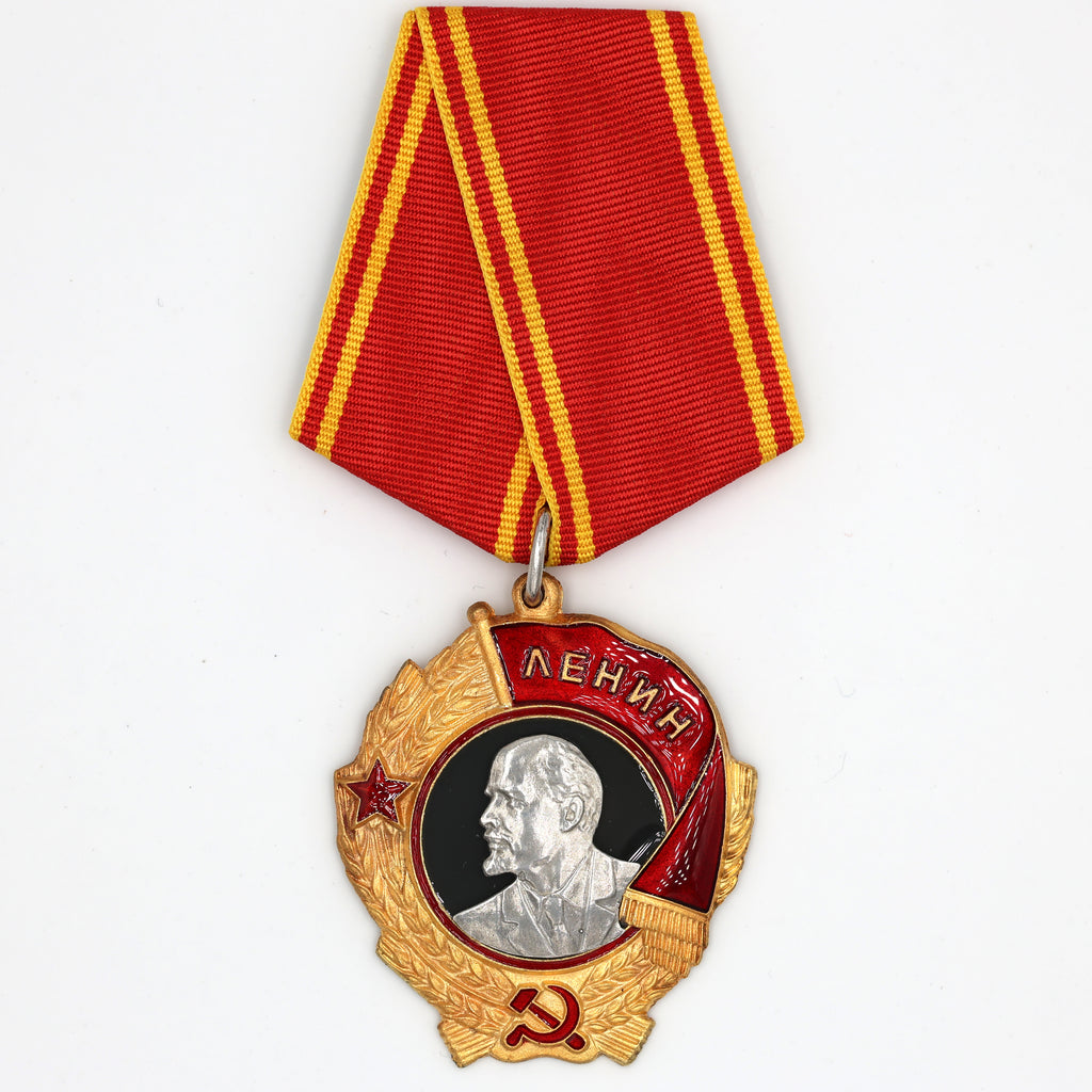 Leninorden / Order of Lenin (UdSSR/CCCP) – Lenin-Porträt aus reinem Silber – vergoldetes Abzeichen – Replik (Sammleranfertigung)