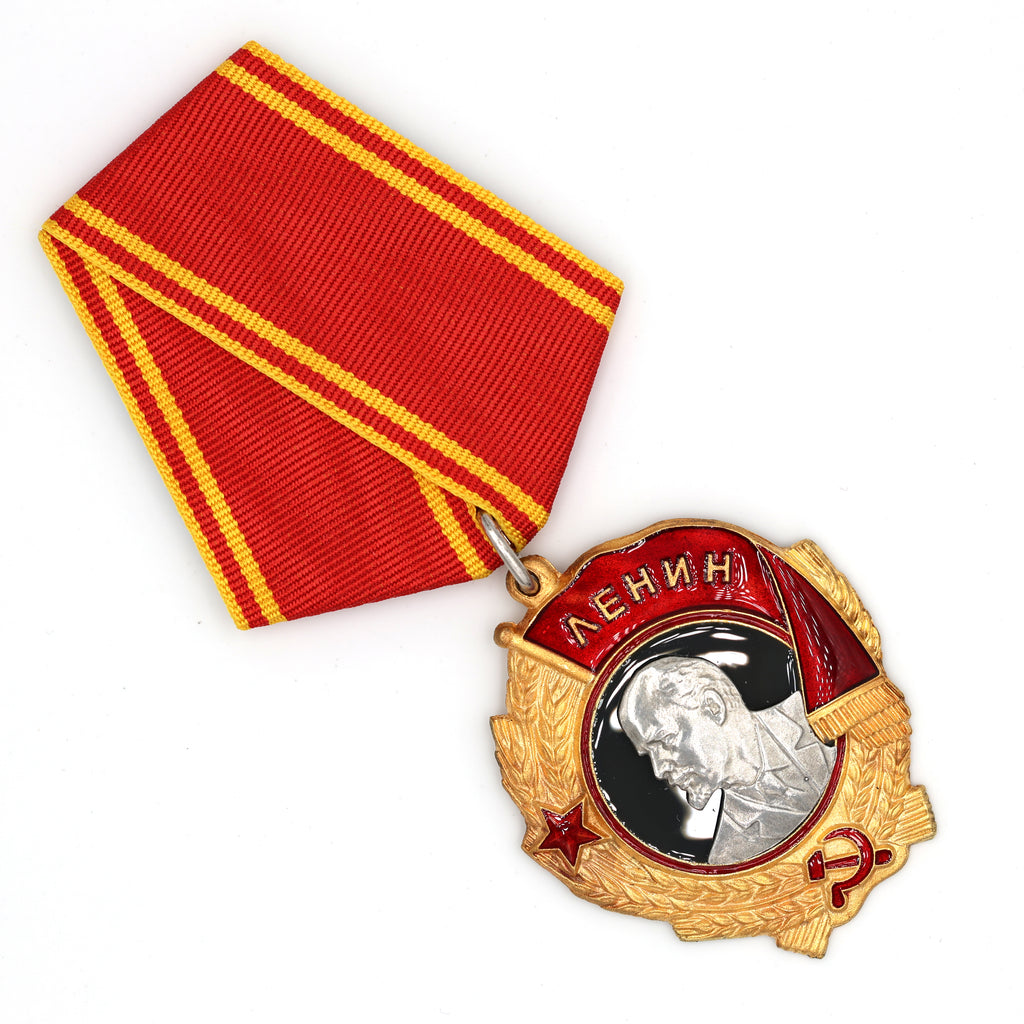 Leninorden / Order of Lenin (UdSSR/CCCP) – Lenin-Porträt aus reinem Silber – vergoldetes Abzeichen – Replik (Sammleranfertigung)
