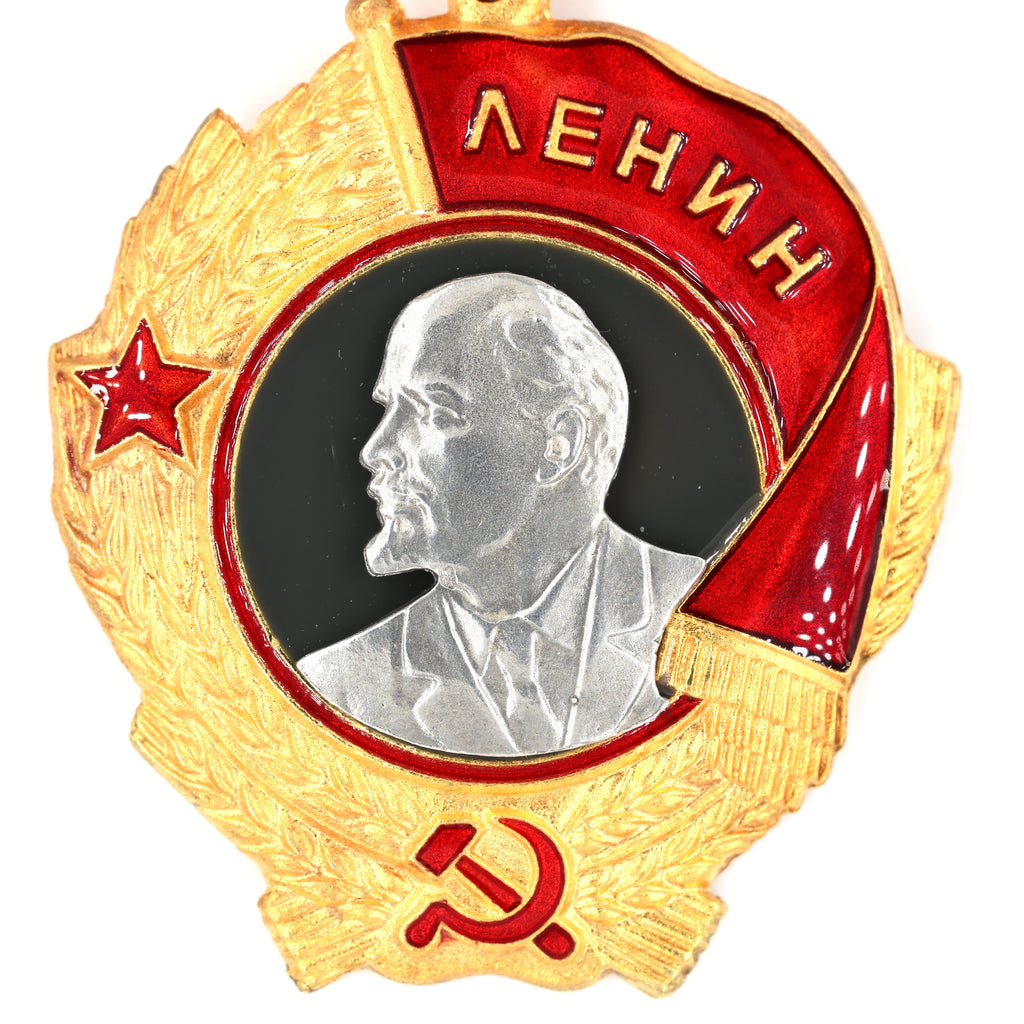 Leninorden / Order of Lenin (UdSSR/CCCP) – Lenin-Porträt aus reinem Silber – vergoldetes Abzeichen – Replik (Sammleranfertigung)