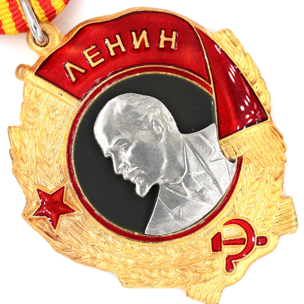 Leninorden / Order of Lenin (UdSSR/CCCP) – Lenin-Porträt aus reinem Silber – vergoldetes Abzeichen – Replik (Sammleranfertigung)