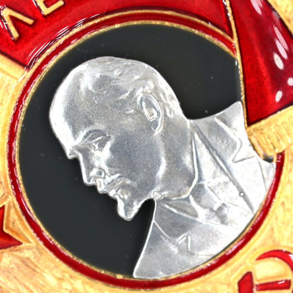 Leninorden / Order of Lenin (UdSSR/CCCP) – Lenin-Porträt aus reinem Silber – vergoldetes Abzeichen – Replik (Sammleranfertigung)
