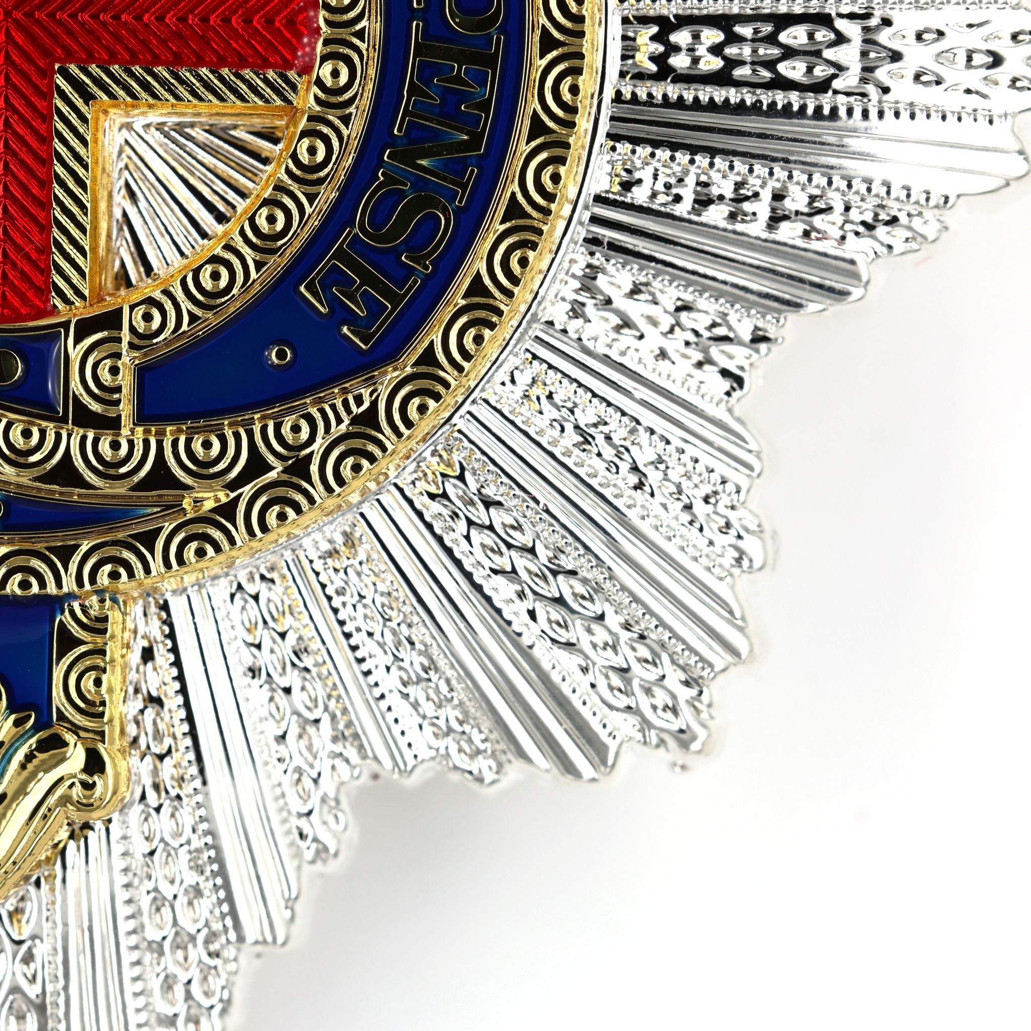 Order of the Garter Stern (UK) – „Hosenbandorden“ Sternabzeichen – Sammleranfertigung (Replik) – Messing mit Emaille
