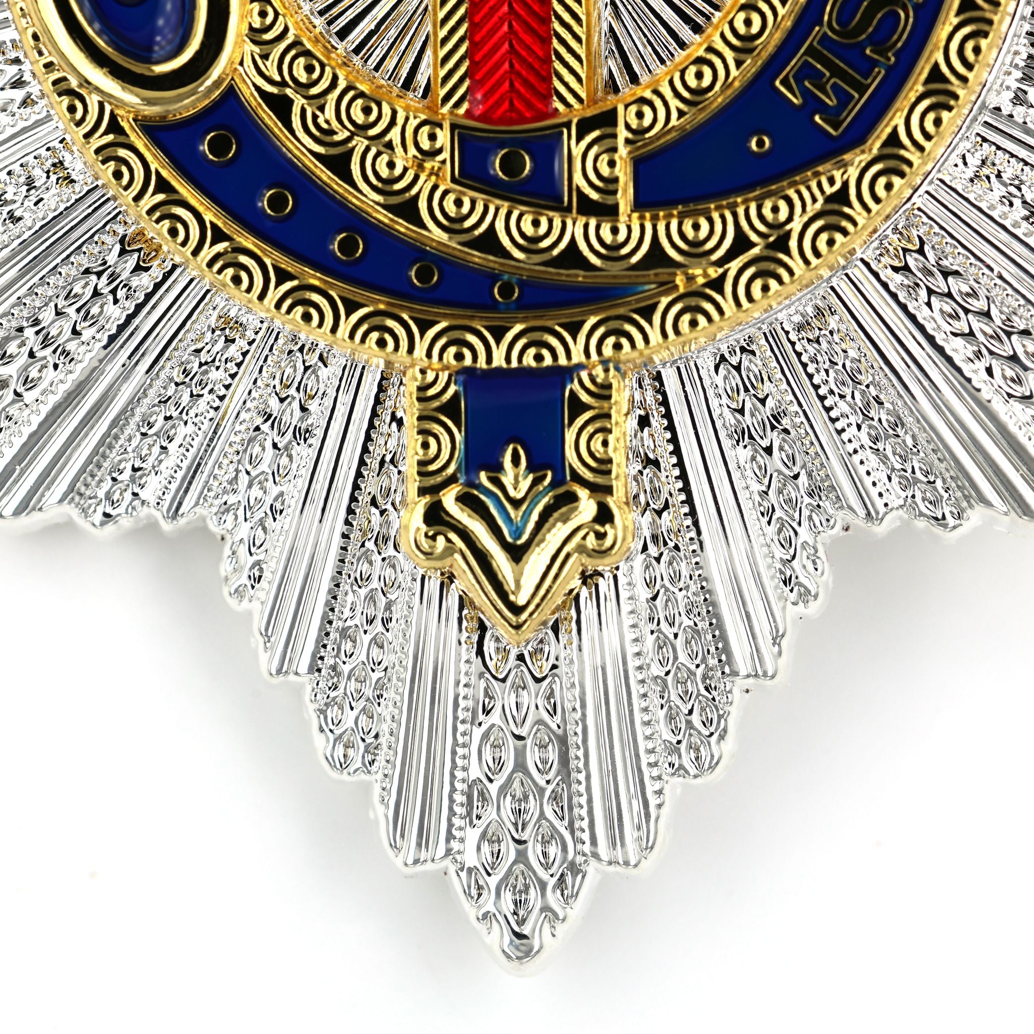Order of the Garter Stern (UK) – „Hosenbandorden“ Sternabzeichen – Sammleranfertigung (Replik) – Messing mit Emaille