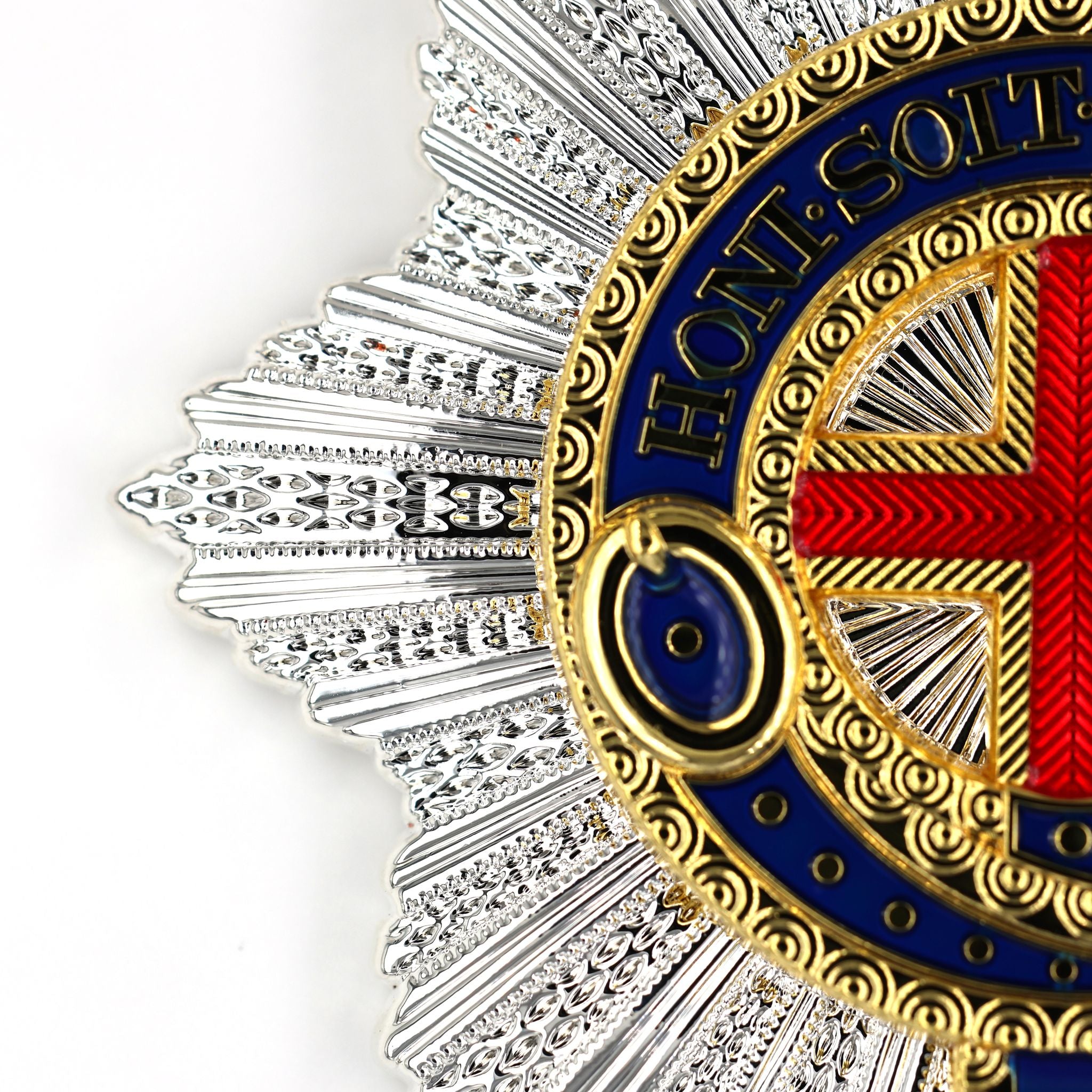 Order of the Garter Stern (UK) – „Hosenbandorden“ Sternabzeichen – Sammleranfertigung (Replik) – Messing mit Emaille