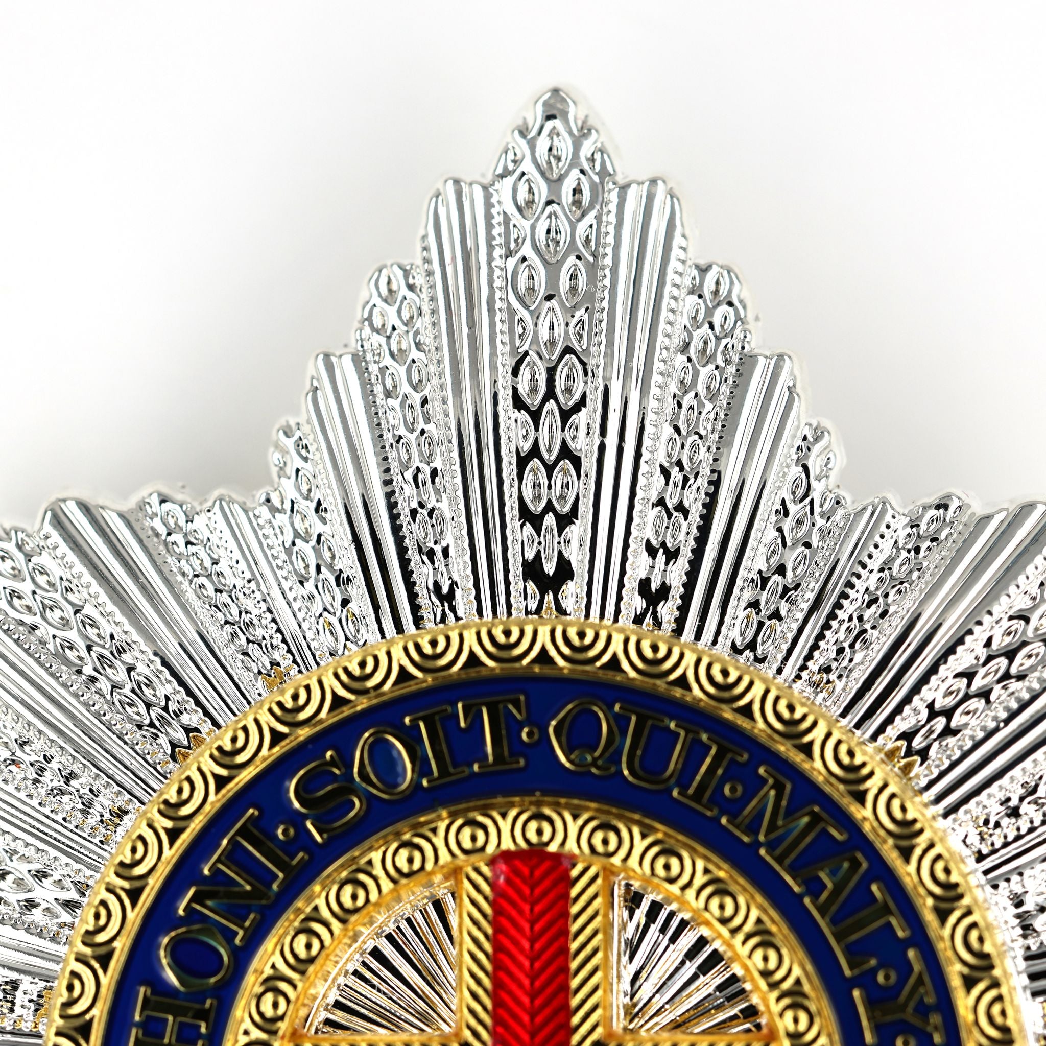 Order of the Garter Stern (UK) – „Hosenbandorden“ Sternabzeichen – Sammleranfertigung (Replik) – Messing mit Emaille