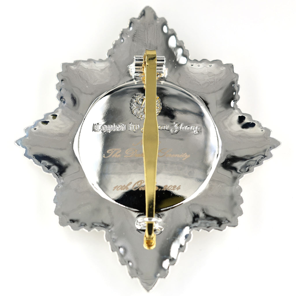 Order of the Garter Stern (UK) – „Hosenbandorden“ Sternabzeichen – Sammleranfertigung (Replik) – Messing mit Emaille