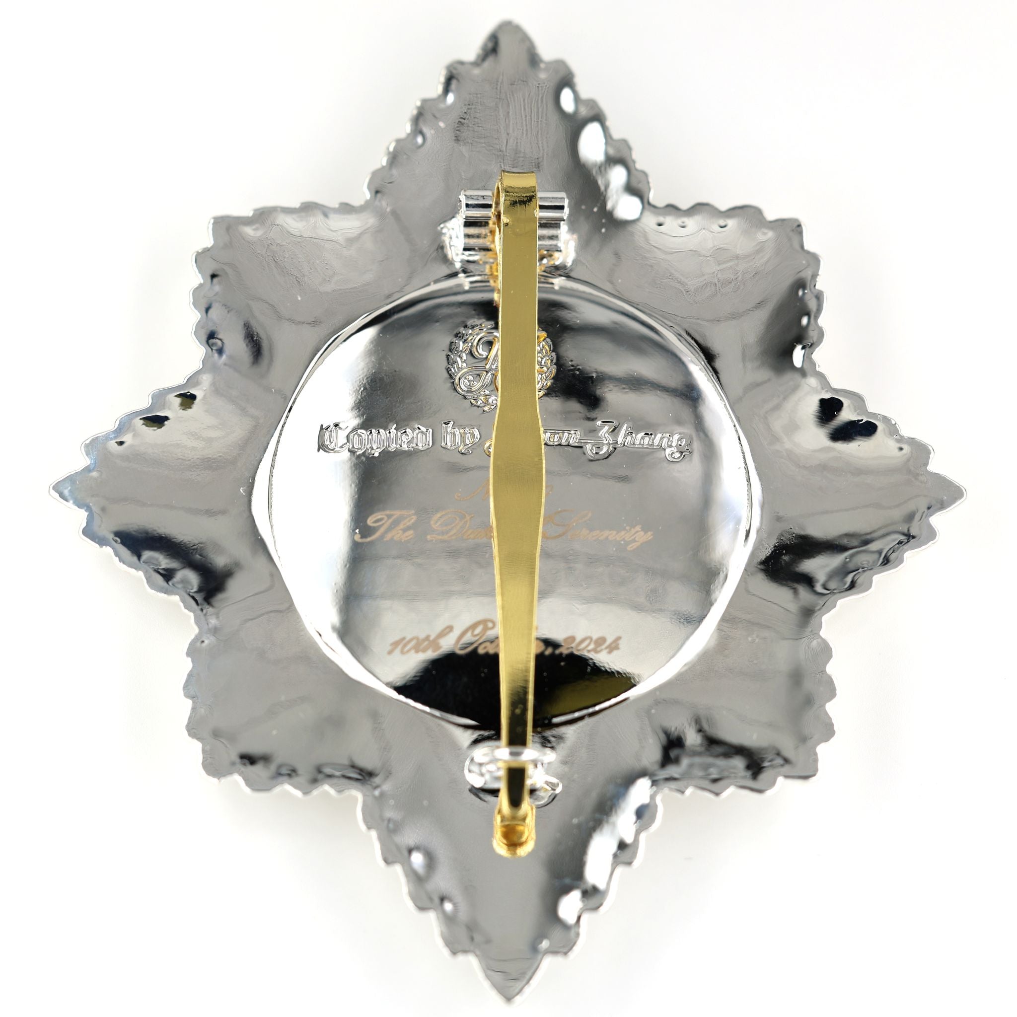 Order of the Garter Stern (UK) – „Hosenbandorden“ Sternabzeichen – Sammleranfertigung (Replik) – Messing mit Emaille