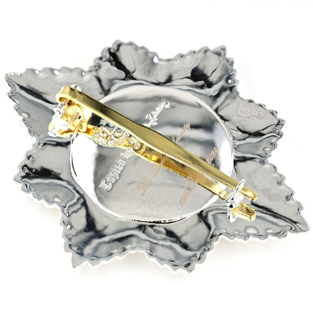 Order of the Garter Stern (UK) – „Hosenbandorden“ Sternabzeichen – Sammleranfertigung (Replik) – Messing mit Emaille