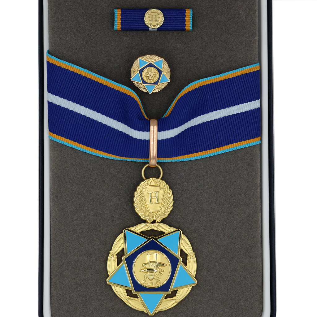 USA 9/11 Heroes Medal of Valor – Tapferkeitsmedaille der 9/11-Helden – Komplettes Präsentations-Set (Replik) – mit Etui