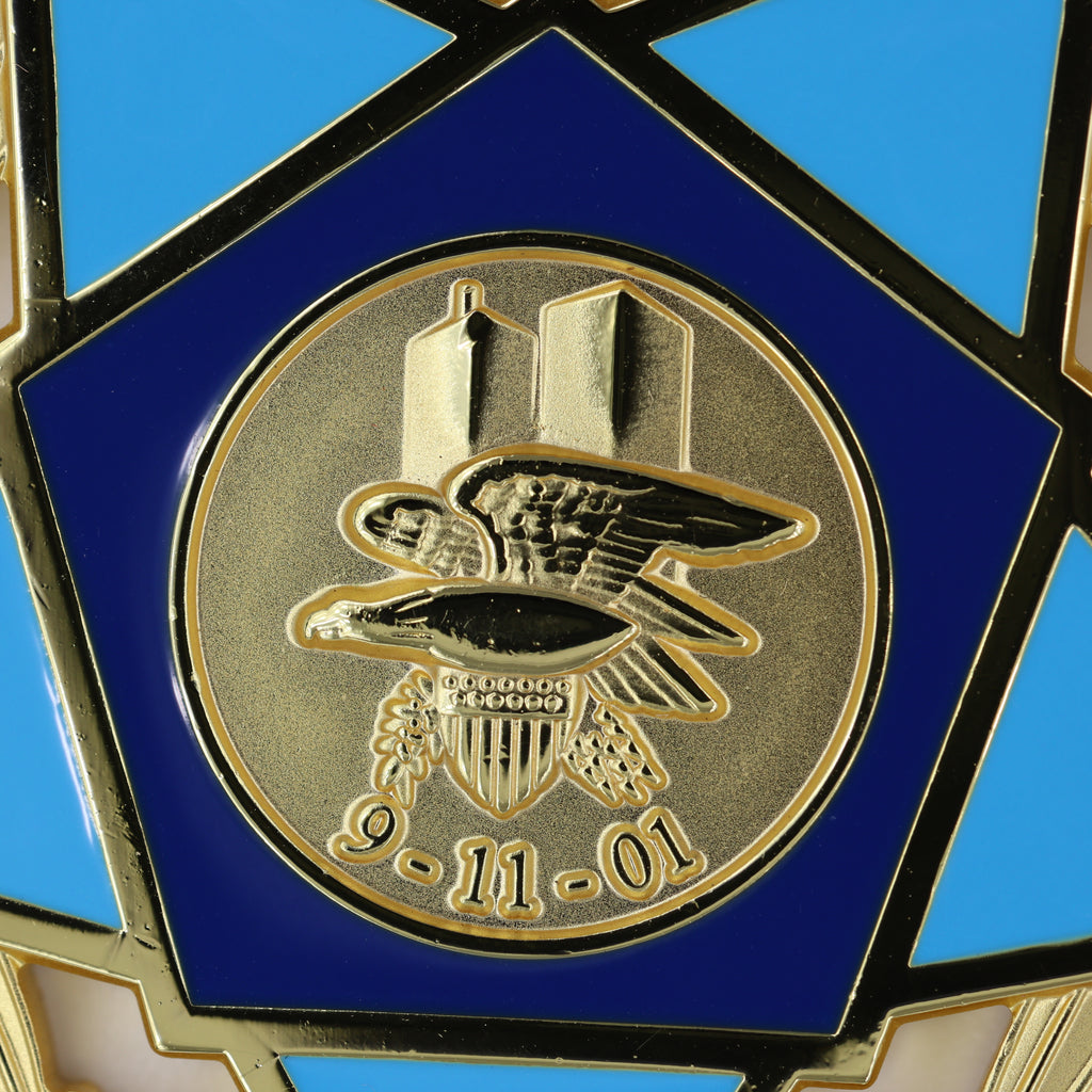 USA 9/11 Heroes Medal of Valor – Tapferkeitsmedaille der 9/11-Helden – Komplettes Präsentations-Set (Replik) – mit Etui