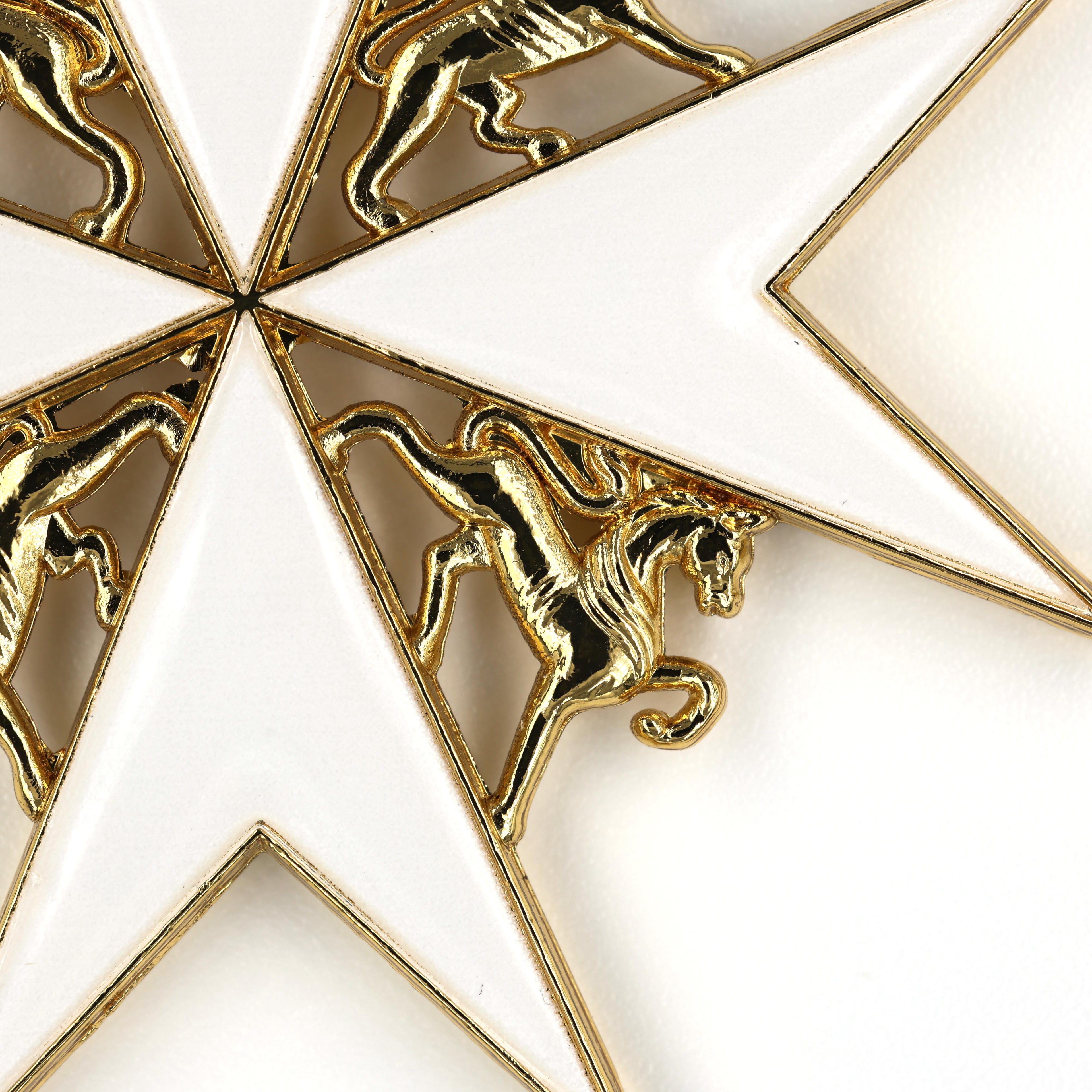 Johanniterorden Kommandeurkreuz am Halsband / Order of St John Knight Commander’s Cross (Neck Ribbon, Black) – Replik (Sammleranfertigung)