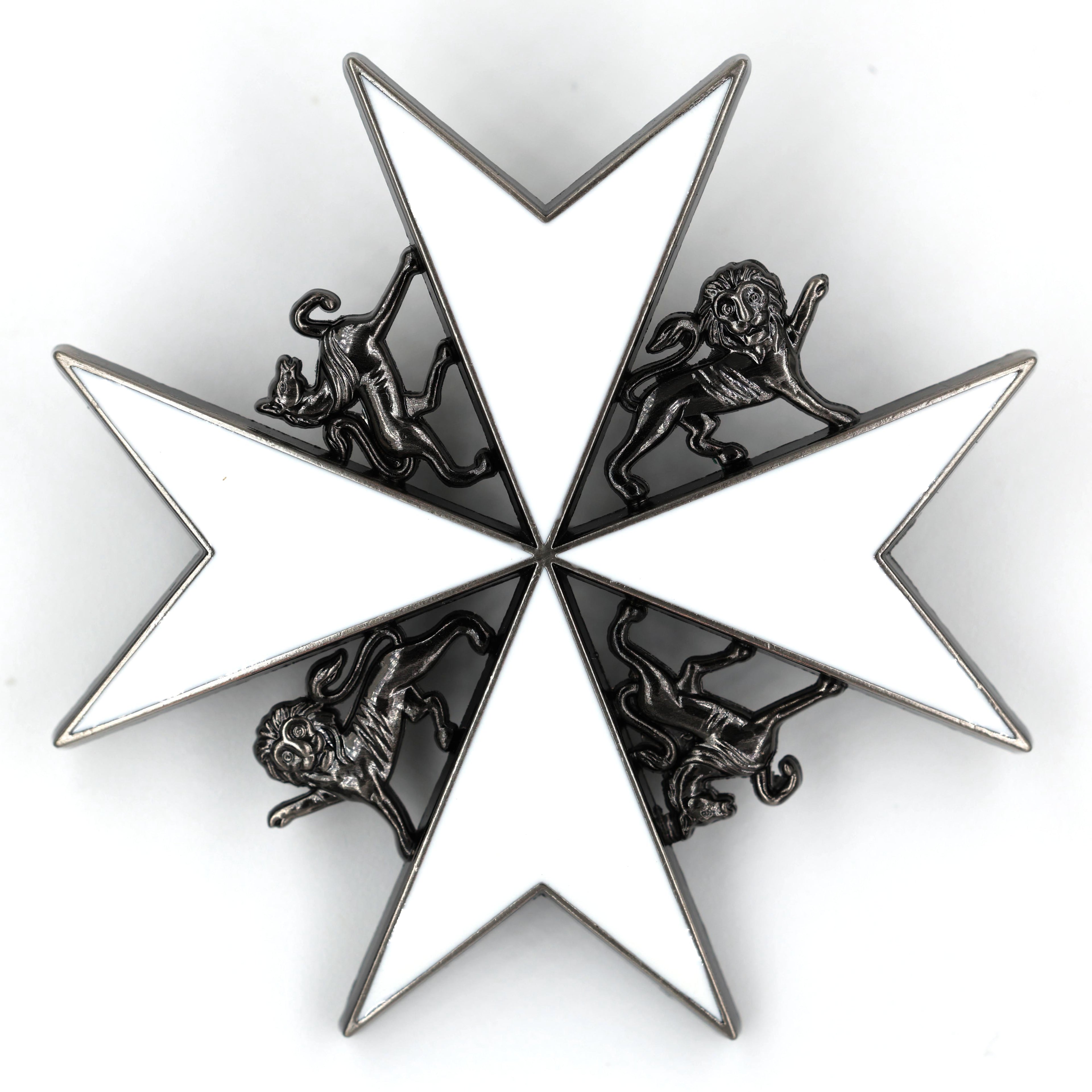 Johanniterorden Bruststern / Order of St John Breast Star – Knight of Grace – Malteserkreuz (Maltese Cross) – Replik (Sammleranfertigung)