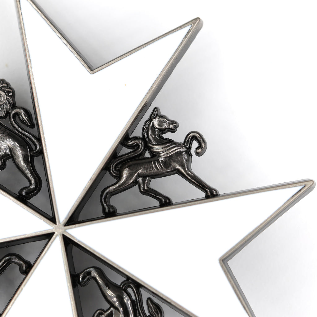 Johanniterorden Bruststern / Order of St John Breast Star – Knight of Grace – Malteserkreuz (Maltese Cross) – Replik (Sammleranfertigung)