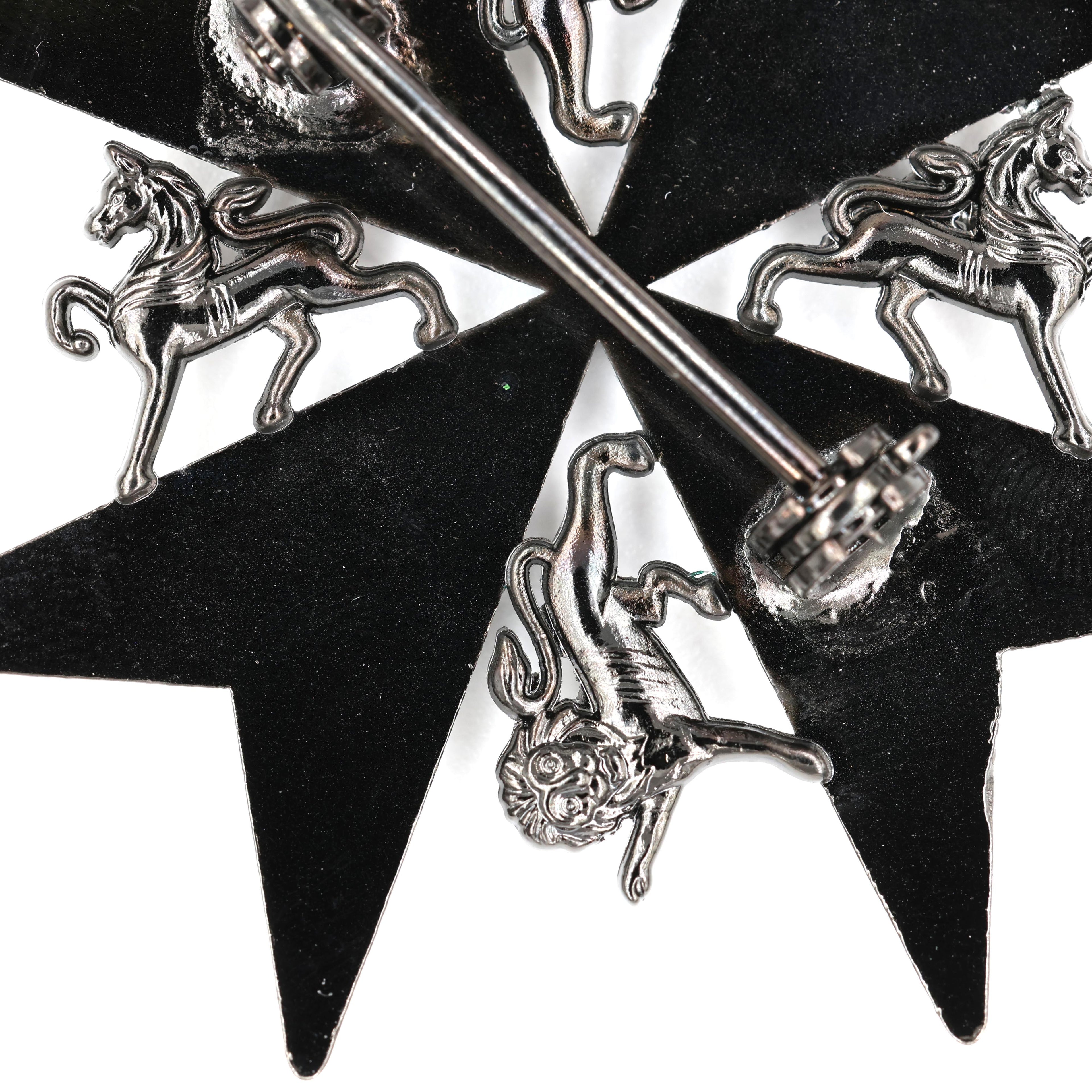 Johanniterorden Bruststern / Order of St John Breast Star – Knight of Grace – Malteserkreuz (Maltese Cross) – Replik (Sammleranfertigung)