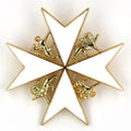 Johanniterorden Bruststern / Order of St John Breast Star – Knight/Dame of Grace – Malteserkreuz (Maltese Cross) – Replik (Sammleranfertigung)