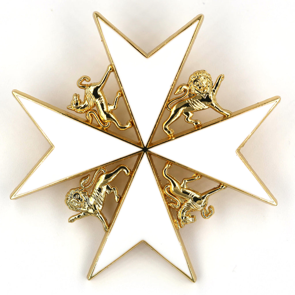 Johanniterorden Bruststern / Order of St John Breast Star – Knight/Dame of Grace – Malteserkreuz (Maltese Cross) – Replik (Sammleranfertigung)