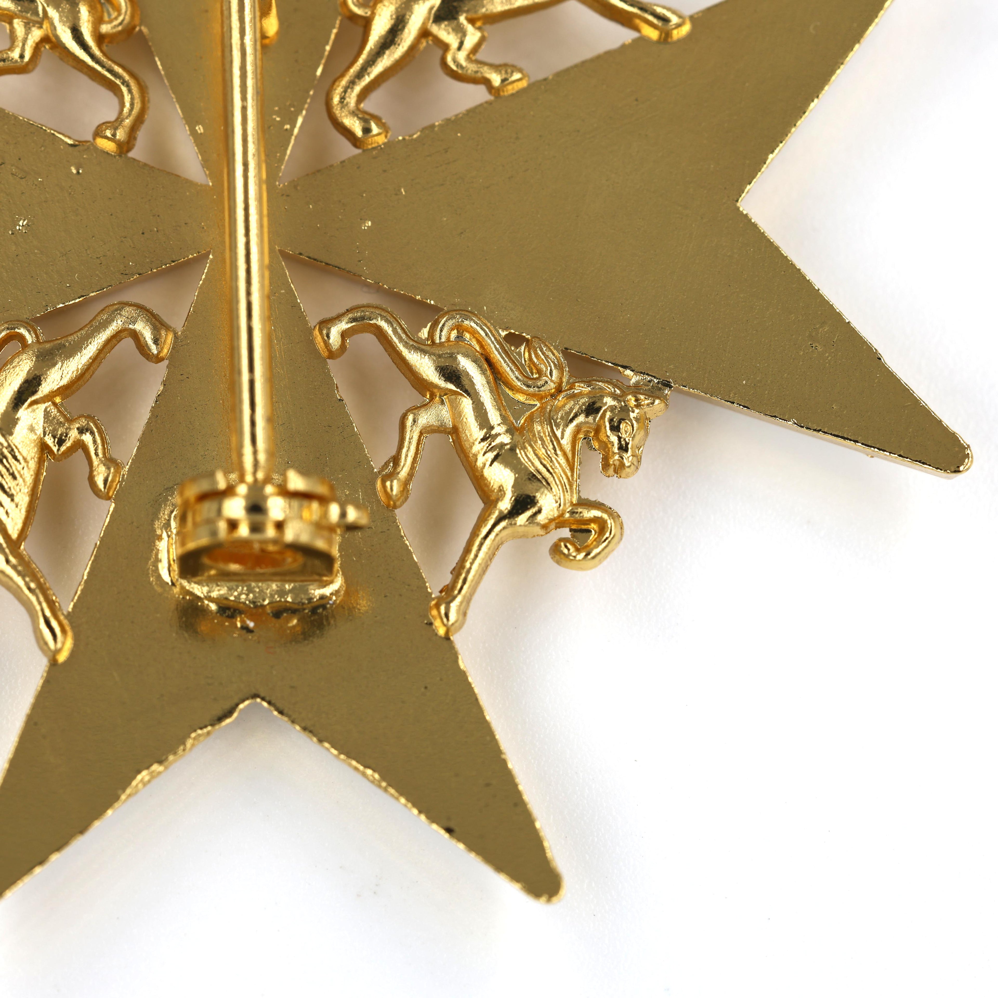 Johanniterorden Bruststern / Order of St John Breast Star – Knight/Dame of Grace – Malteserkreuz (Maltese Cross) – Replik (Sammleranfertigung)