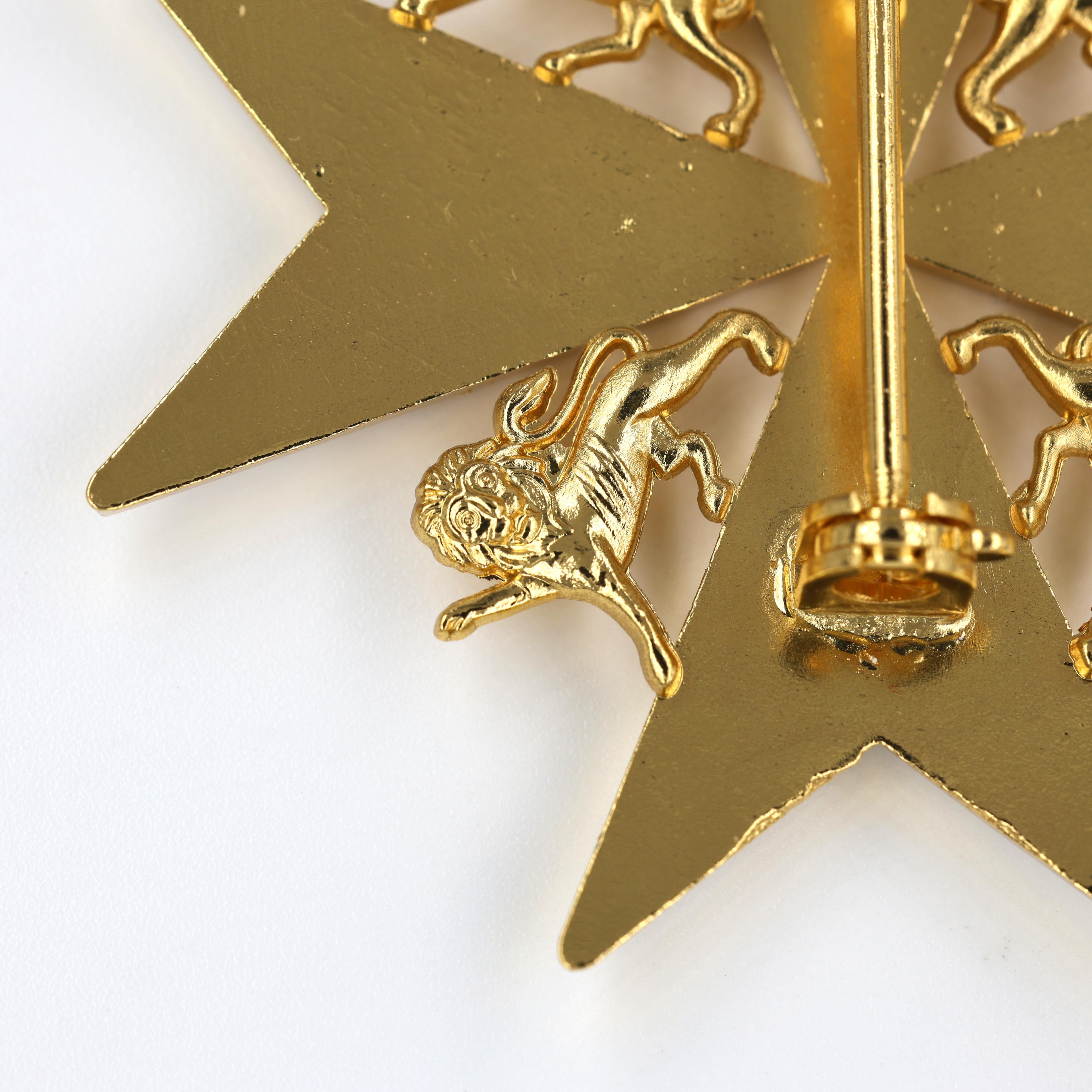 Johanniterorden Bruststern / Order of St John Breast Star – Knight/Dame of Grace – Malteserkreuz (Maltese Cross) – Replik (Sammleranfertigung)