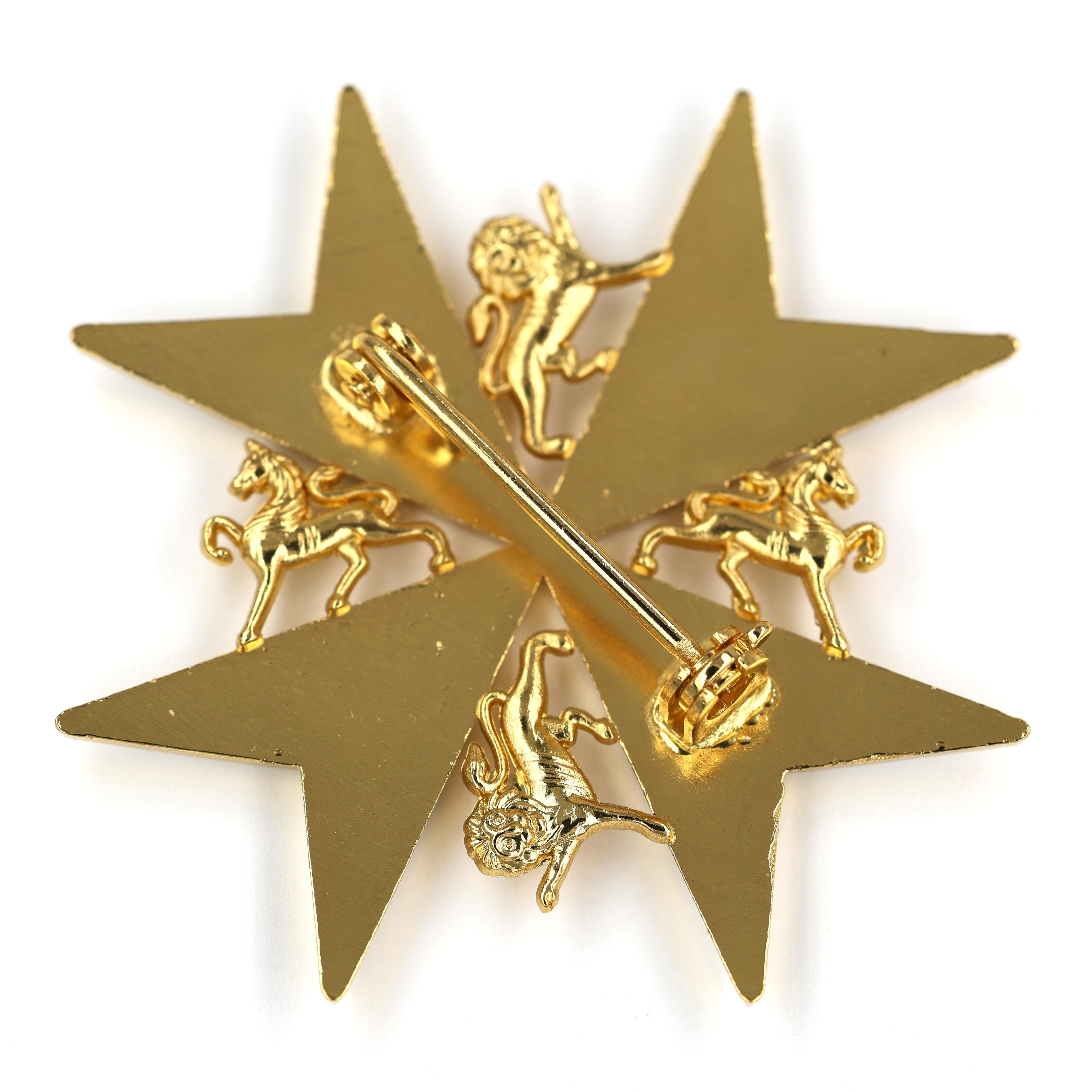 Johanniterorden Bruststern / Order of St John Breast Star – Knight/Dame of Grace – Malteserkreuz (Maltese Cross) – Replik (Sammleranfertigung)