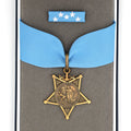 US Orden Navy Medal of Honor 1913–1919 – Museumsreplik Sammleranfertigung Reproduktion mit Bandspange & Etui