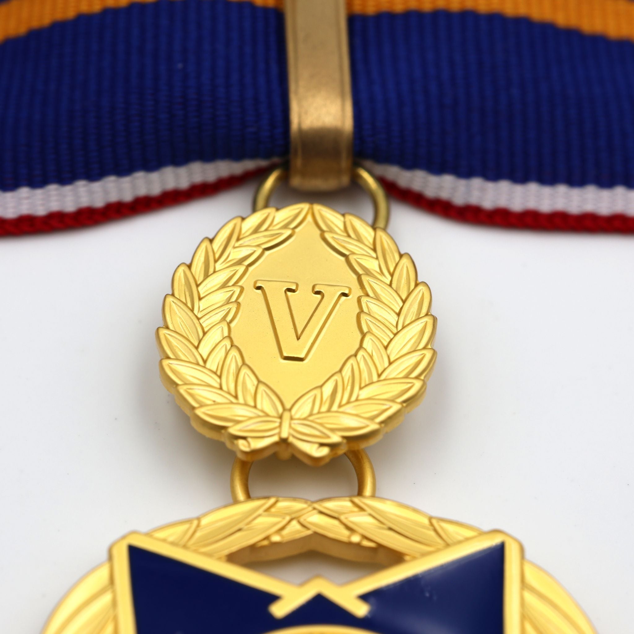 Public Safety Medal of Valor (USA) – „Tapferkeitsmedaille für Einsatzkräfte“ – Halsband-Ausführung – Sammleranfertigung (Replik)