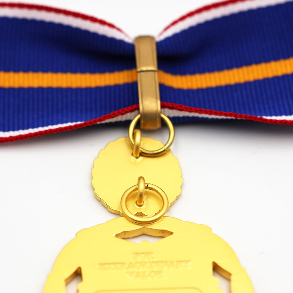 Public Safety Medal of Valor (USA) – „Tapferkeitsmedaille für Einsatzkräfte“ – Halsband-Ausführung – Sammleranfertigung (Replik)