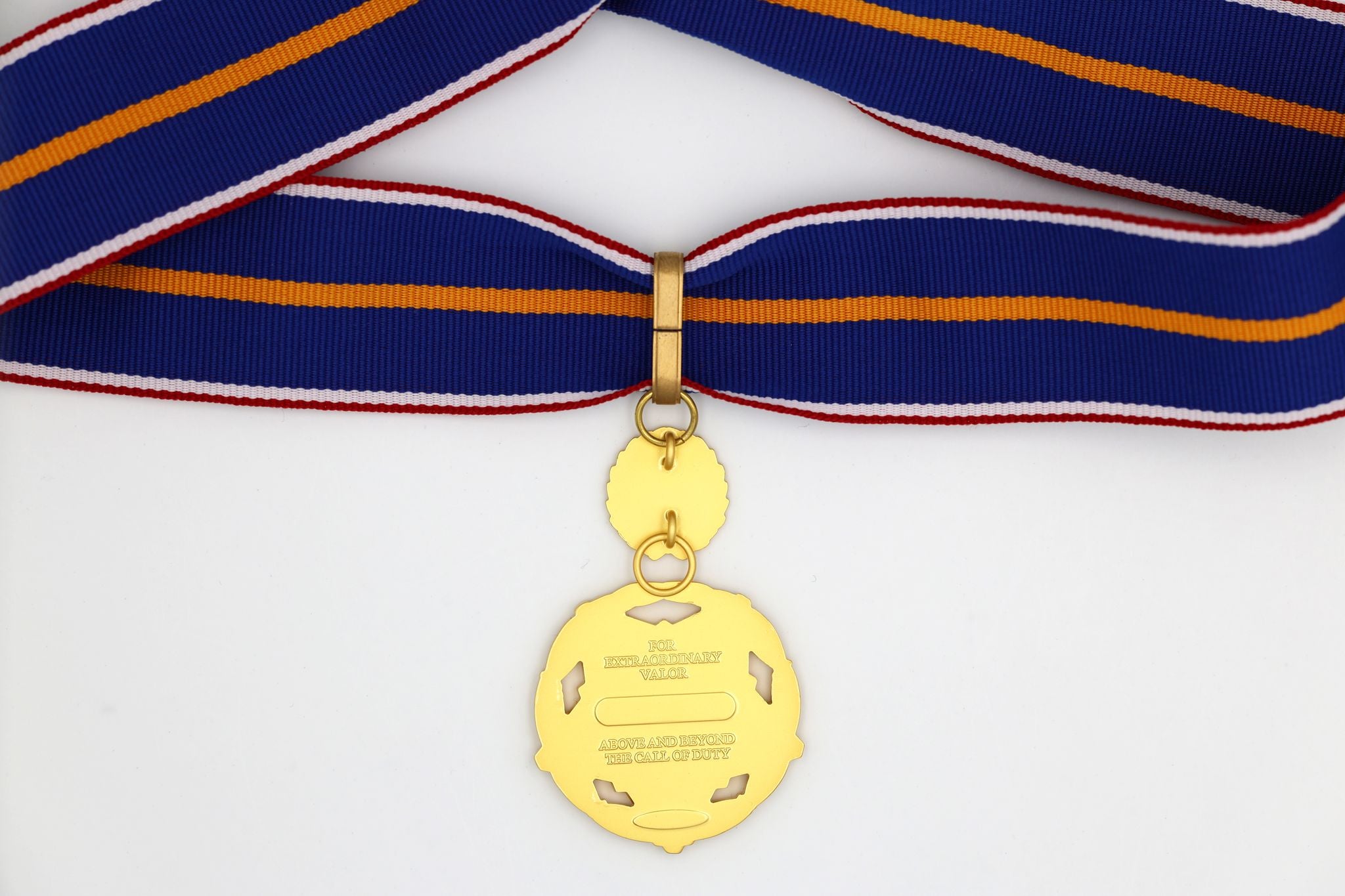Public Safety Medal of Valor (USA) – „Tapferkeitsmedaille für Einsatzkräfte“ – Halsband-Ausführung – Sammleranfertigung (Replik)