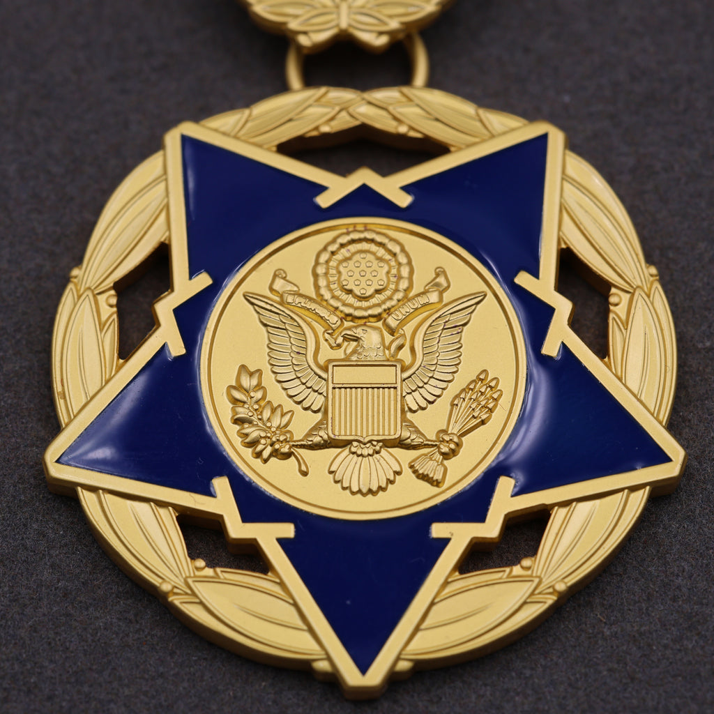Public Safety Medal of Valor (USA) – „Tapferkeitsmedaille für Einsatzkräfte“ – Komplettset mit Etui – Sammleranfertigung (Replik)