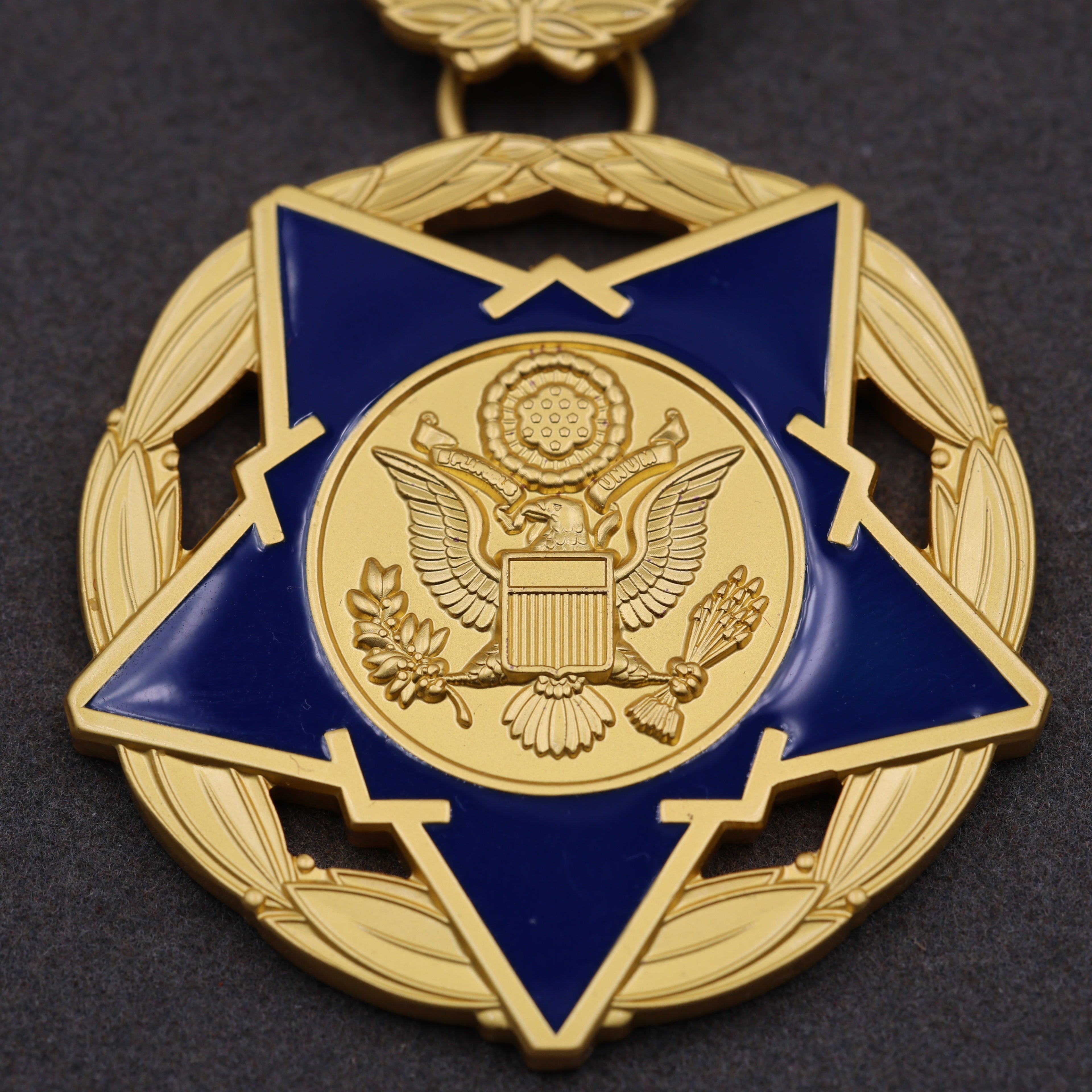 Public Safety Medal of Valor (USA) – „Tapferkeitsmedaille für Einsatzkräfte“ – Komplettset mit Etui – Sammleranfertigung (Replik)
