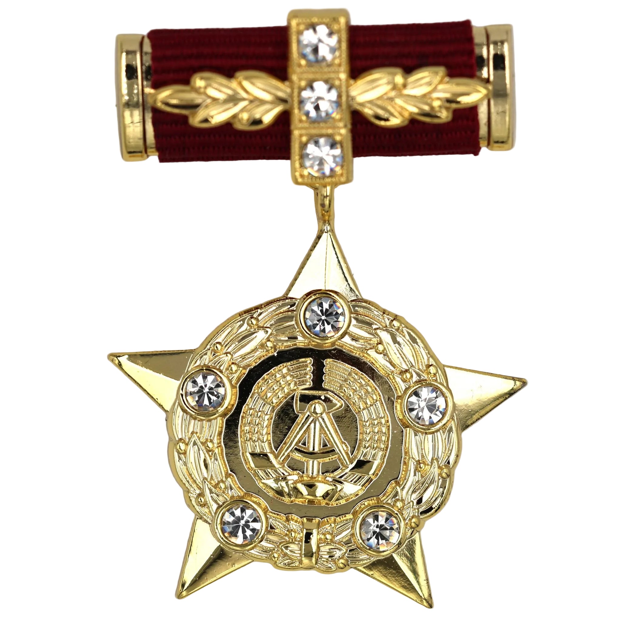 DDR (Ostdeutschland) – Held der Deutschen Demokratischen Republik (Hero of the German Democratic Republic) – Sammleranfertigung Medaille/Ordensabzeichen, Messing