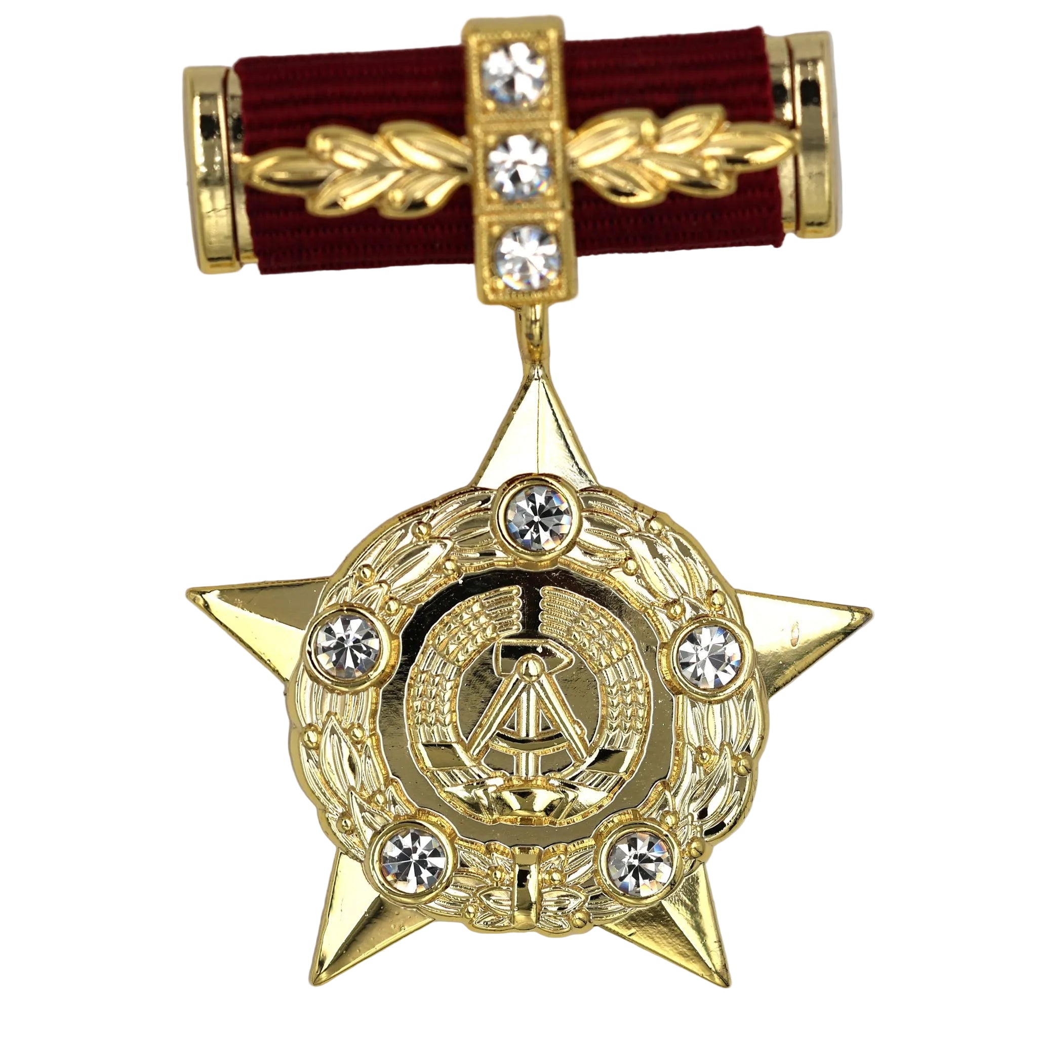 DDR (Ostdeutschland) – Held der Deutschen Demokratischen Republik (Hero of the German Democratic Republic) – Sammleranfertigung Medaille/Ordensabzeichen, Messing