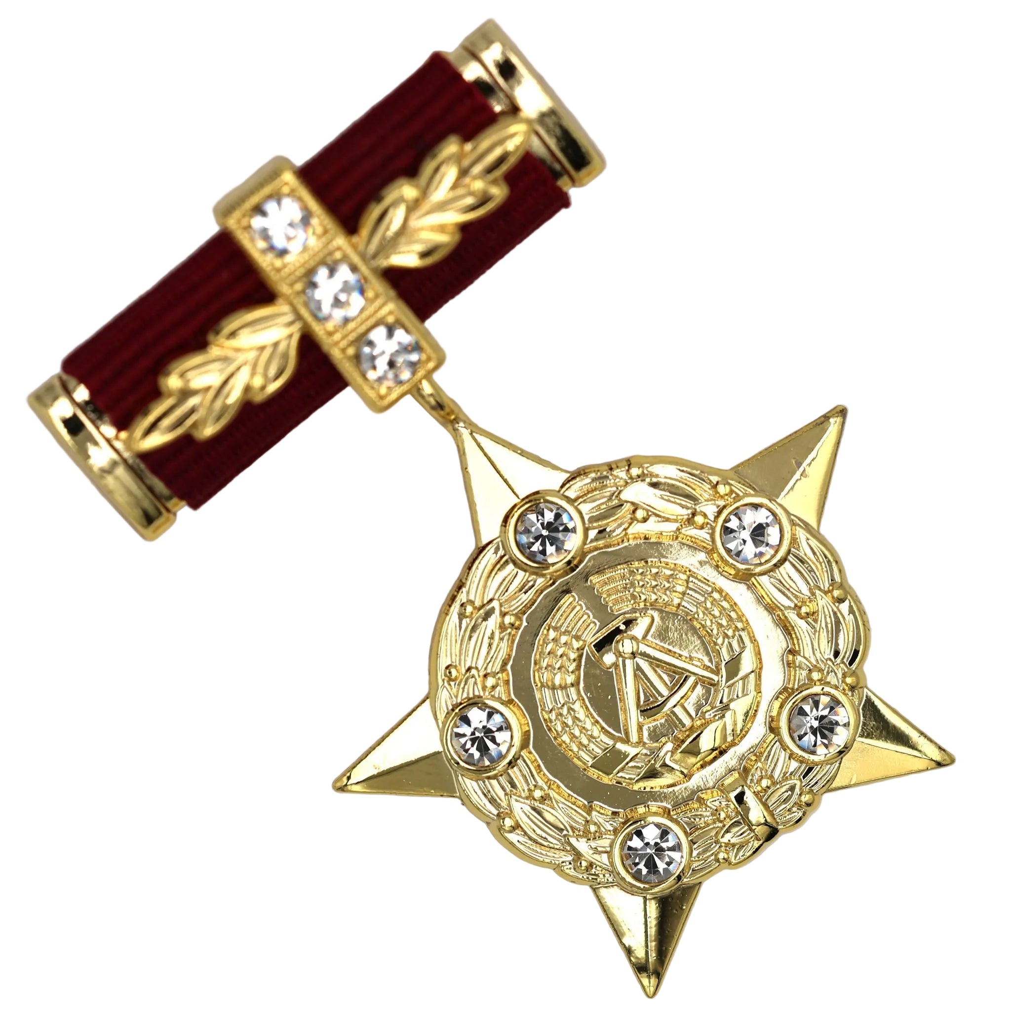 DDR (Ostdeutschland) – Held der Deutschen Demokratischen Republik (Hero of the German Democratic Republic) – Sammleranfertigung Medaille/Ordensabzeichen, Messing