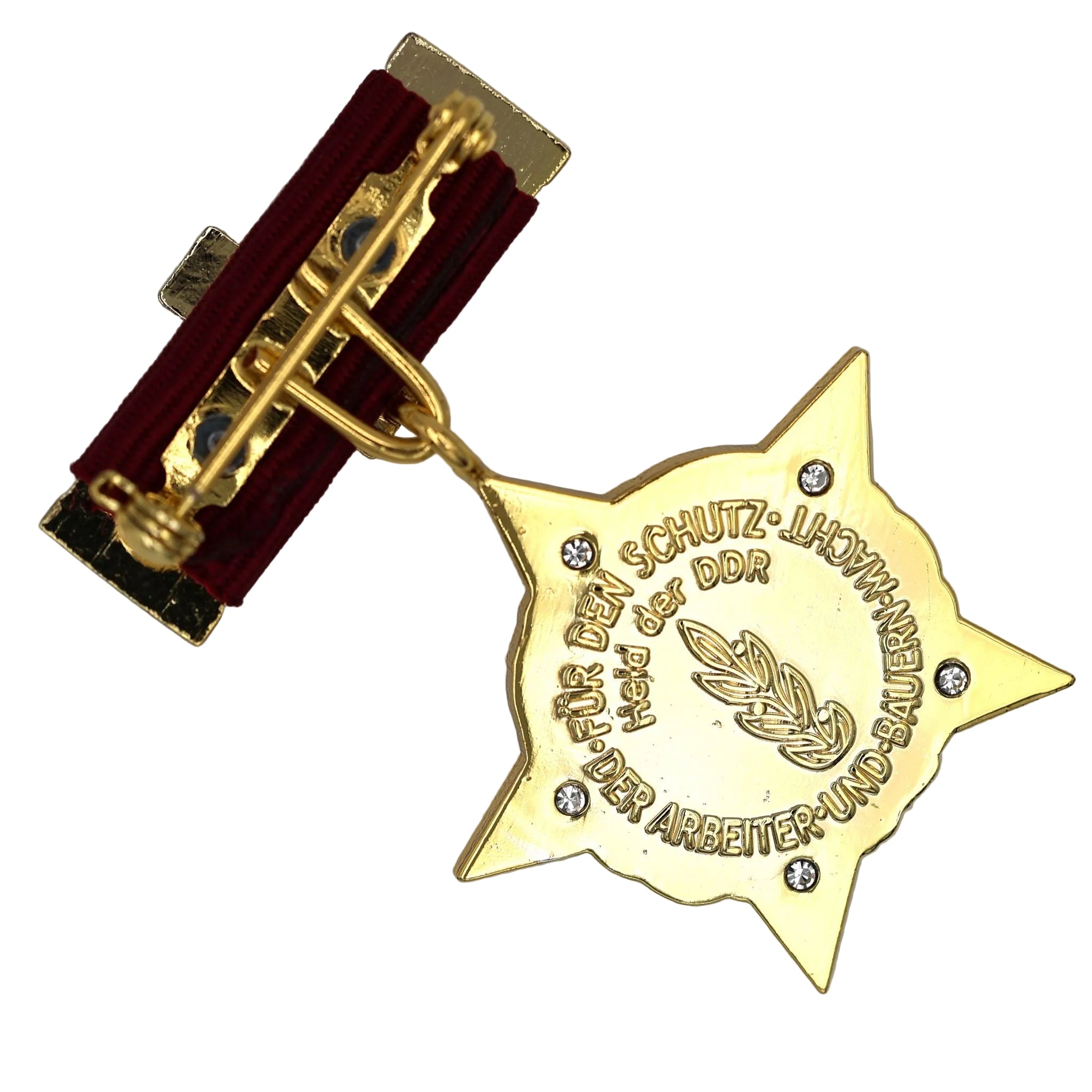 DDR (Ostdeutschland) – Held der Deutschen Demokratischen Republik (Hero of the German Democratic Republic) – Sammleranfertigung Medaille/Ordensabzeichen, Messing