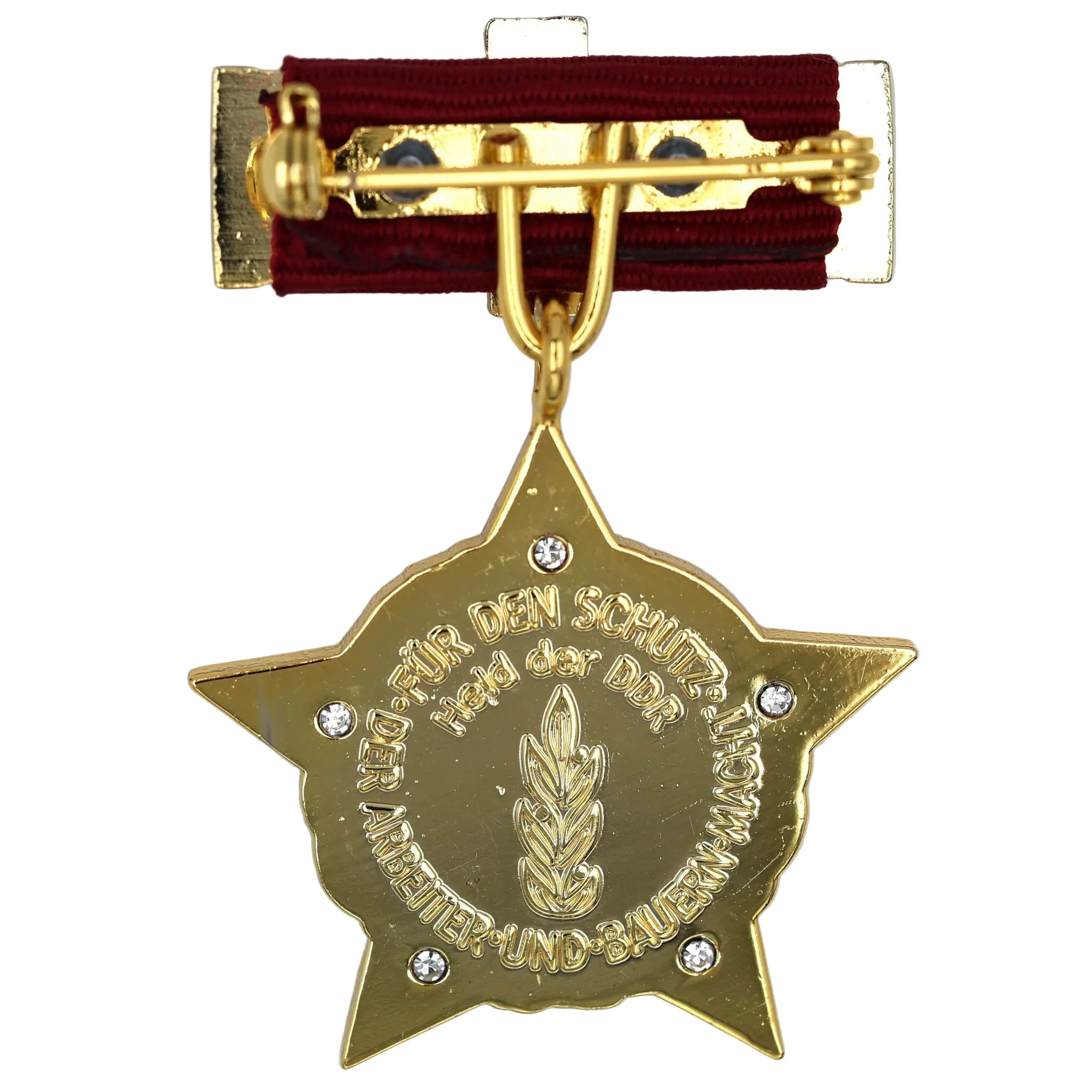 DDR (Ostdeutschland) – Held der Deutschen Demokratischen Republik (Hero of the German Democratic Republic) – Sammleranfertigung Medaille/Ordensabzeichen, Messing