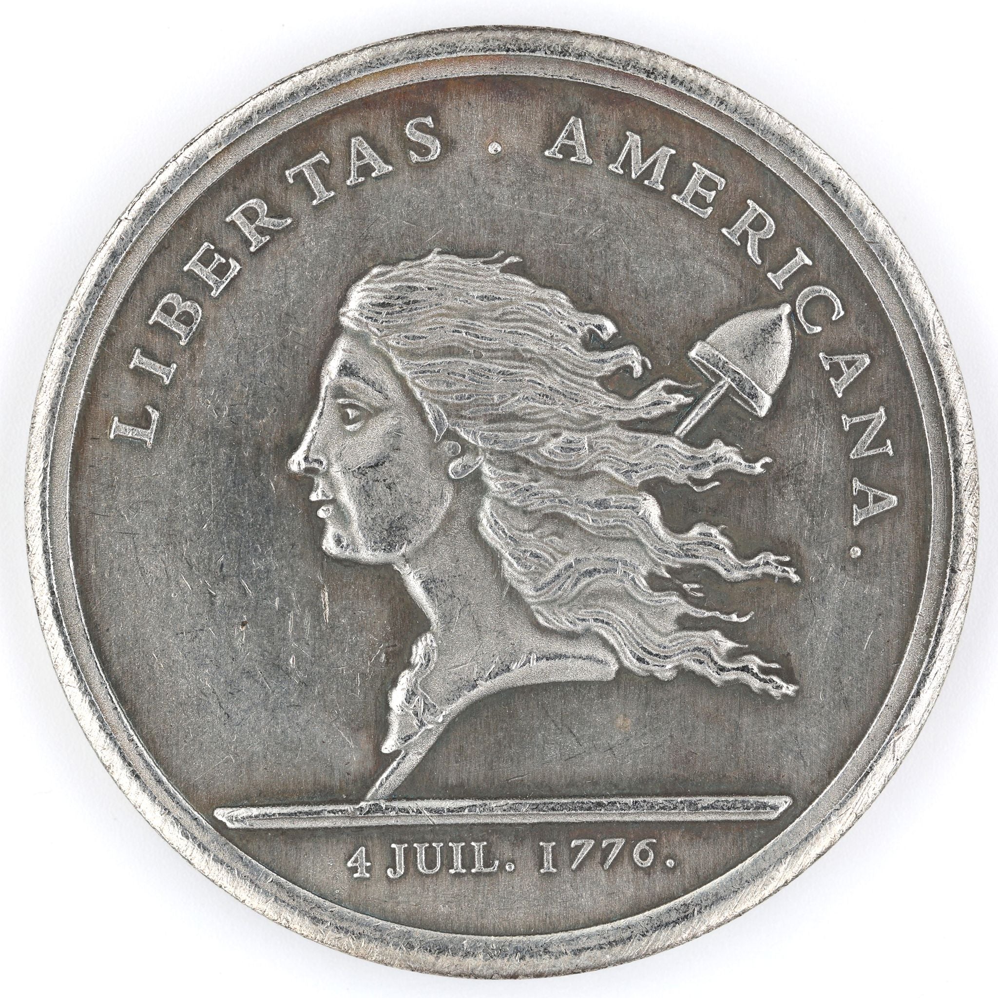 Libertas Americana Gedenkmedaille / Libertas Americana Commemorative Medal – 1776–1781 – Neusilber (Cupronickel) – Replik Sammleranfertigung