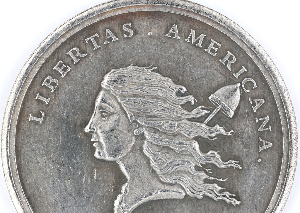 Libertas Americana Gedenkmedaille / Libertas Americana Commemorative Medal – 1776–1781 – Neusilber (Cupronickel) – Replik Sammleranfertigung