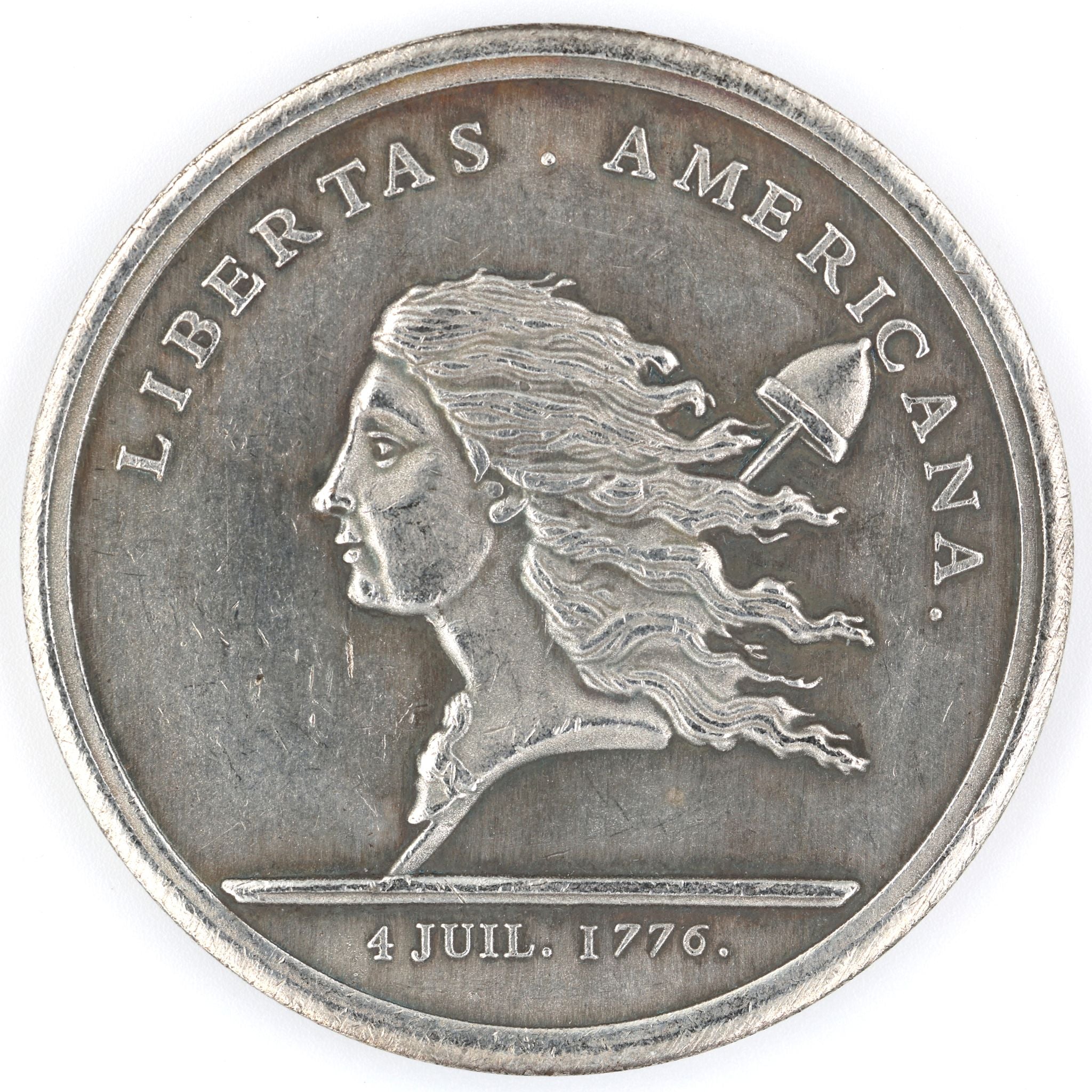 Libertas Americana Gedenkmedaille / Libertas Americana Commemorative Medal – 1776–1781 – Neusilber (Cupronickel) – Replik Sammleranfertigung