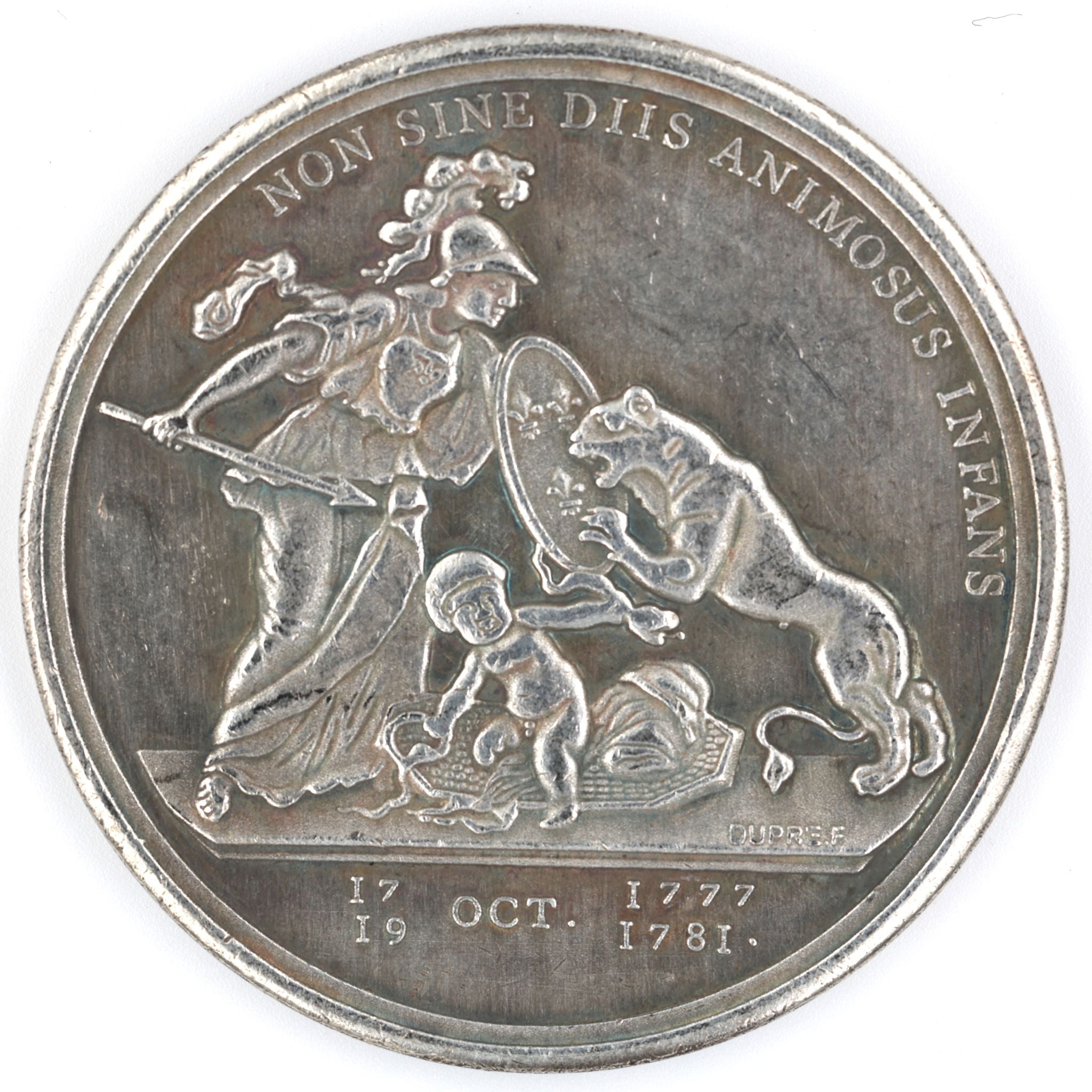 Libertas Americana Gedenkmedaille / Libertas Americana Commemorative Medal – 1776–1781 – Neusilber (Cupronickel) – Replik Sammleranfertigung