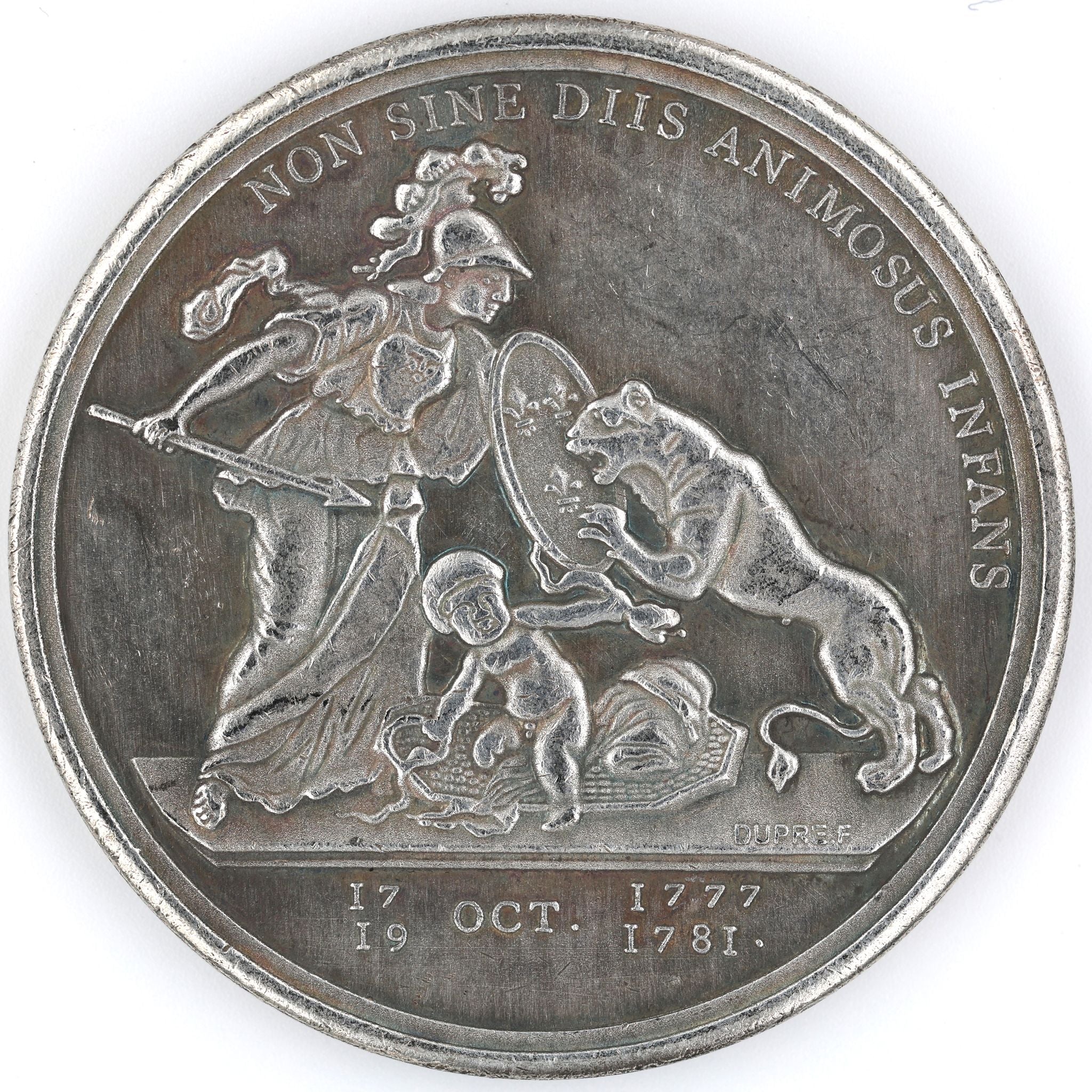 Libertas Americana Gedenkmedaille / Libertas Americana Commemorative Medal – 1776–1781 – Neusilber (Cupronickel) – Replik Sammleranfertigung