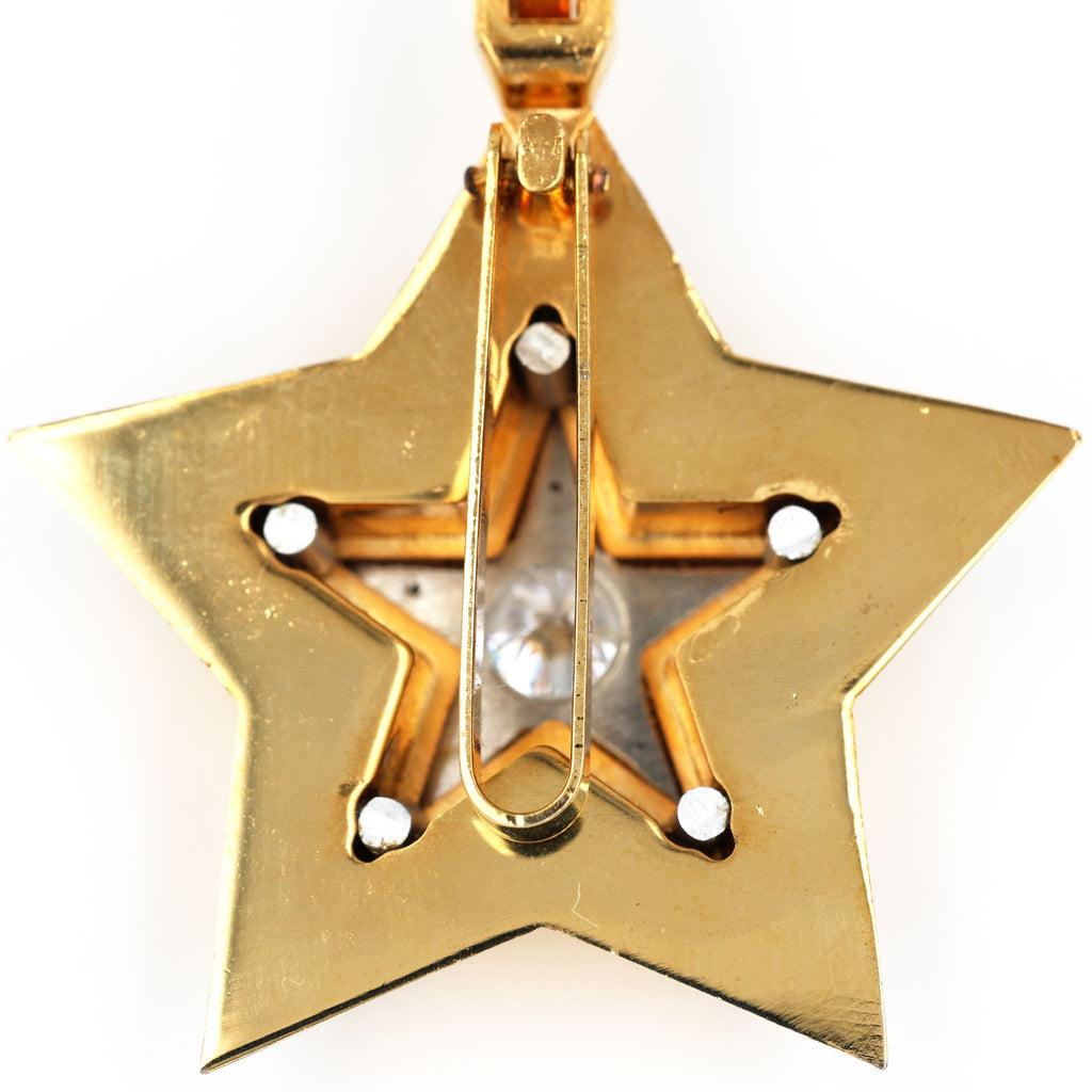 Kleiner Marschallstern der UdSSR / Soviet Small Marshal’s Star (CCCP) – vergoldet mit Zirkonia – Replik (Sammleranfertigung)