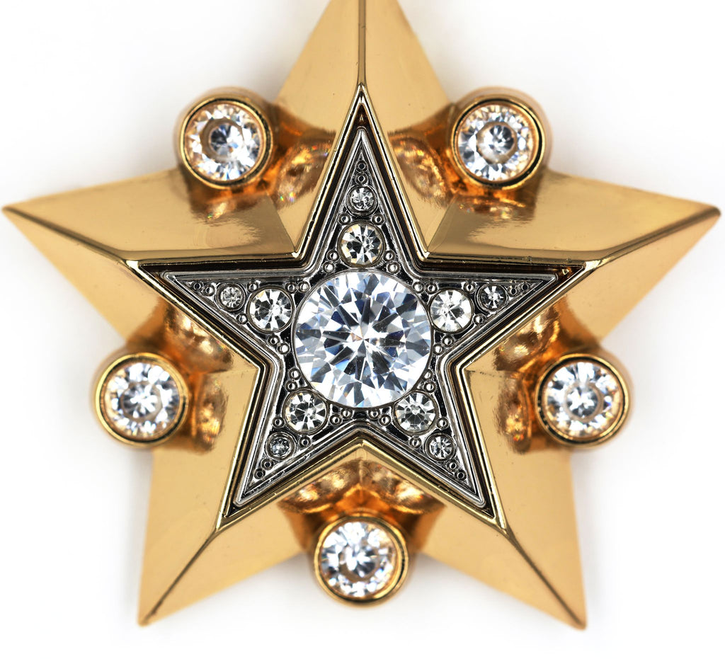 Großer Marschallstern der UdSSR / Soviet Large Marshal’s Star (CCCP) – vergoldet mit Zirkonia – Replik Sammleranfertigung