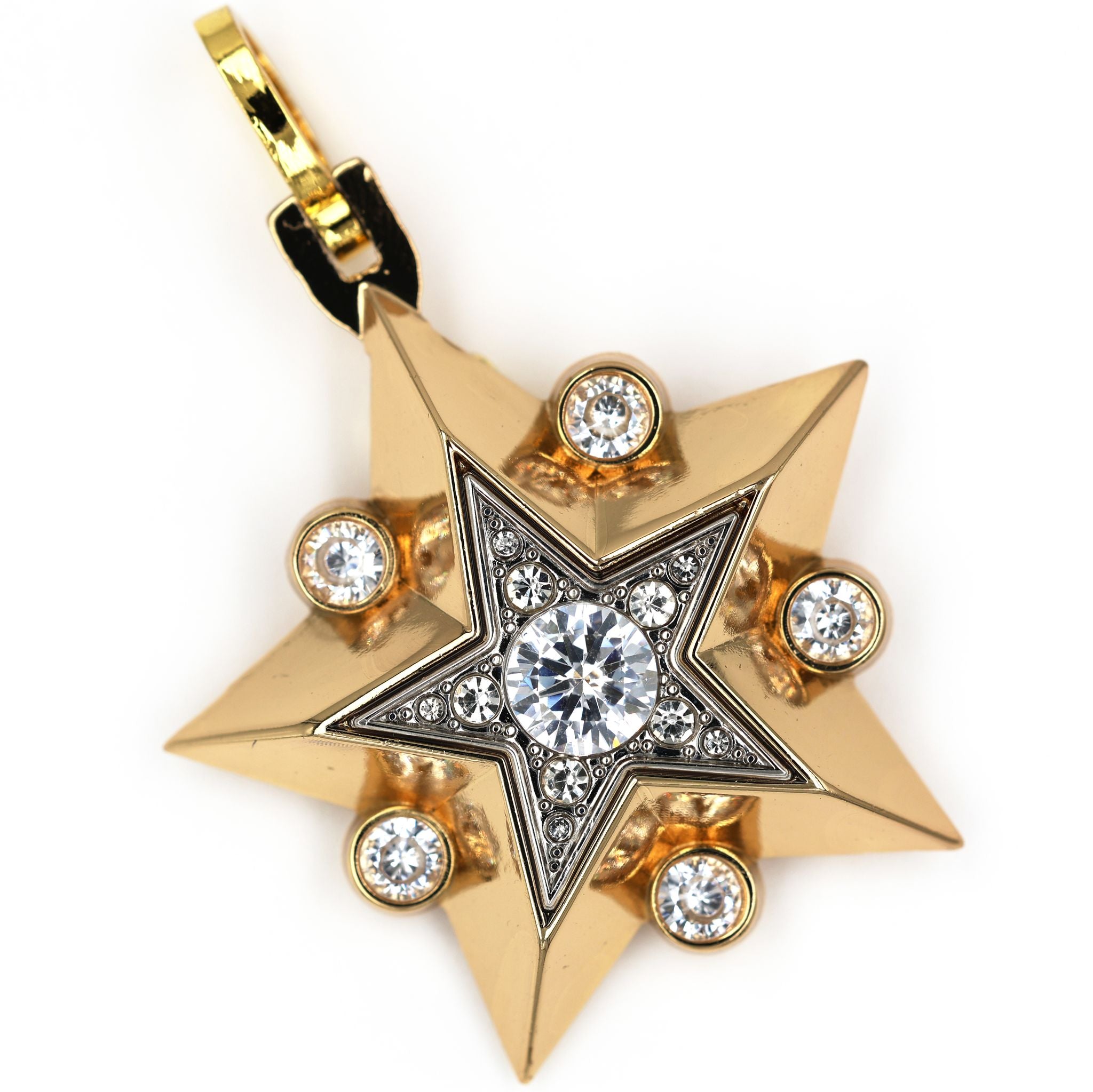 Großer Marschallstern der UdSSR / Soviet Large Marshal’s Star (CCCP) – vergoldet mit Zirkonia – Replik Sammleranfertigung