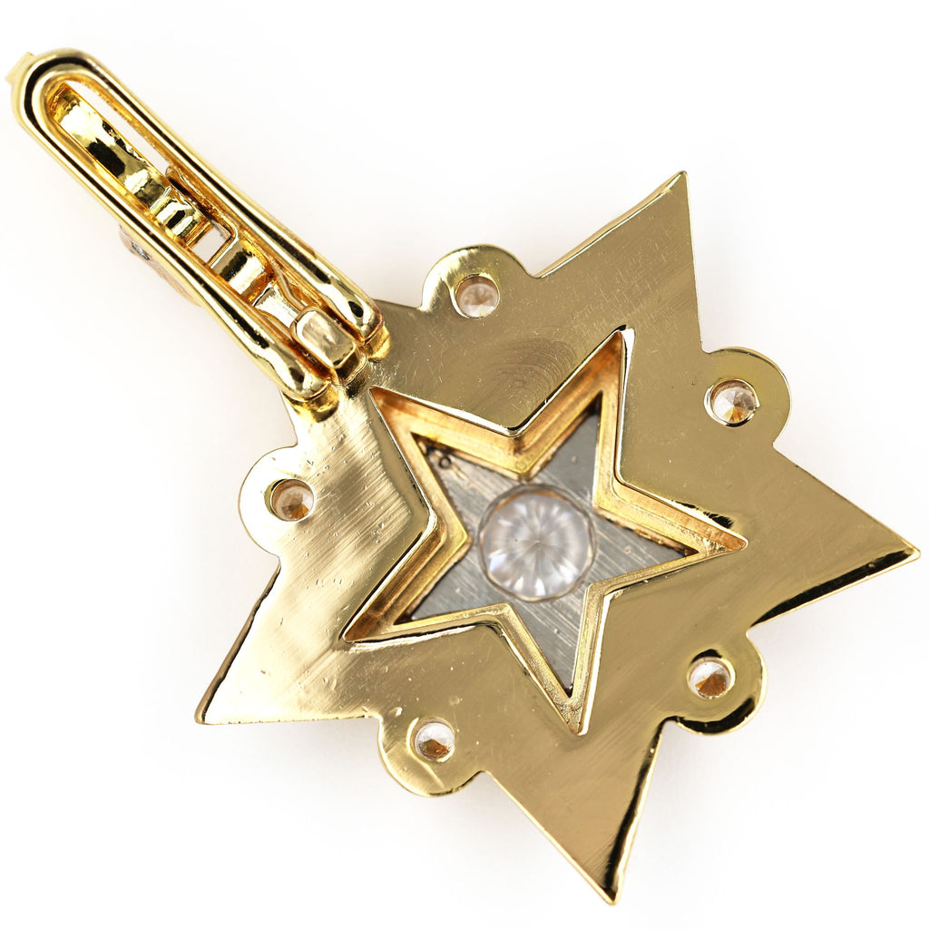 Großer Marschallstern der UdSSR / Soviet Large Marshal’s Star (CCCP) – vergoldet mit Zirkonia – Replik Sammleranfertigung