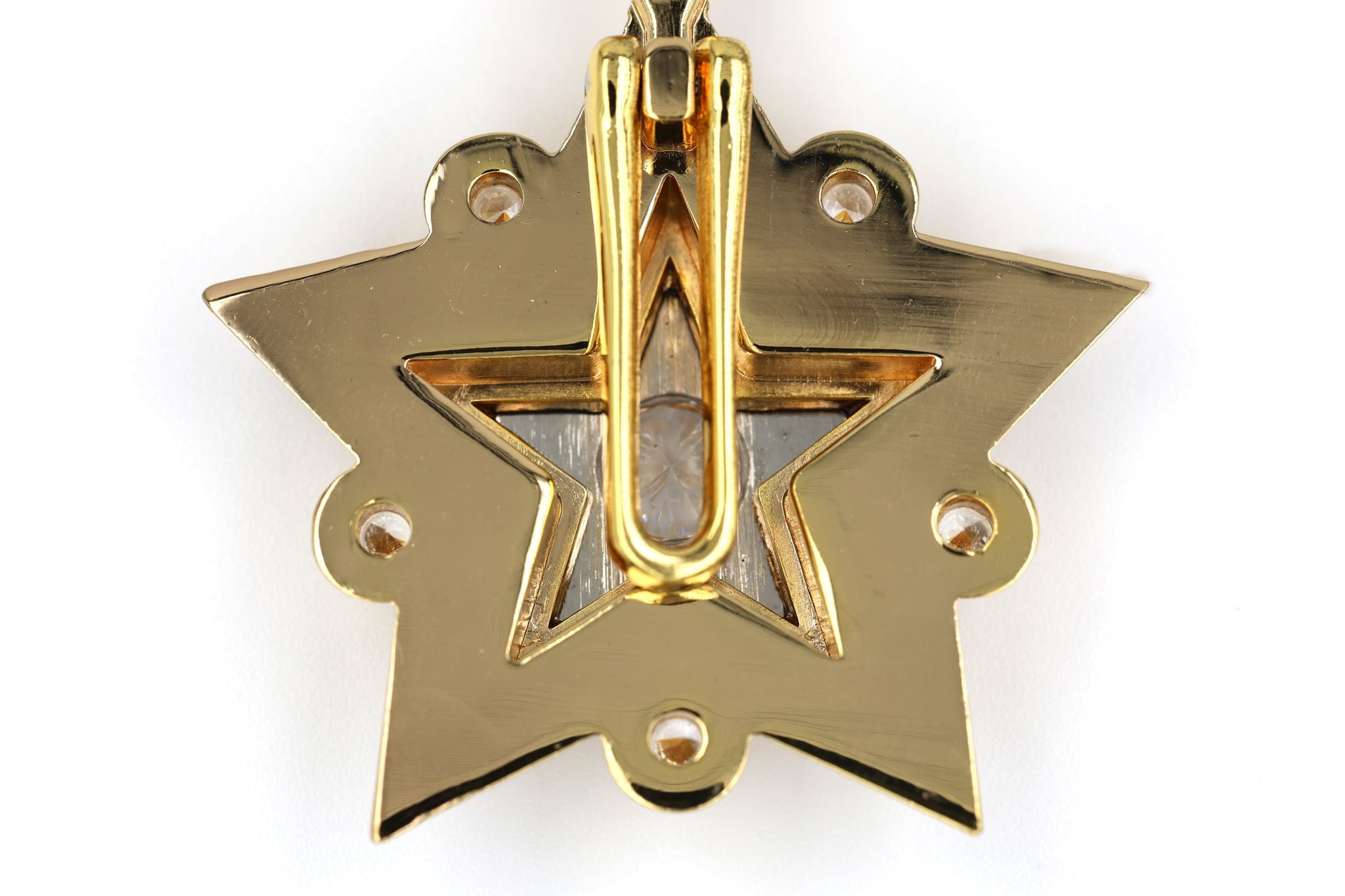 Großer Marschallstern der UdSSR / Soviet Large Marshal’s Star (CCCP) – vergoldet mit Zirkonia – Replik Sammleranfertigung