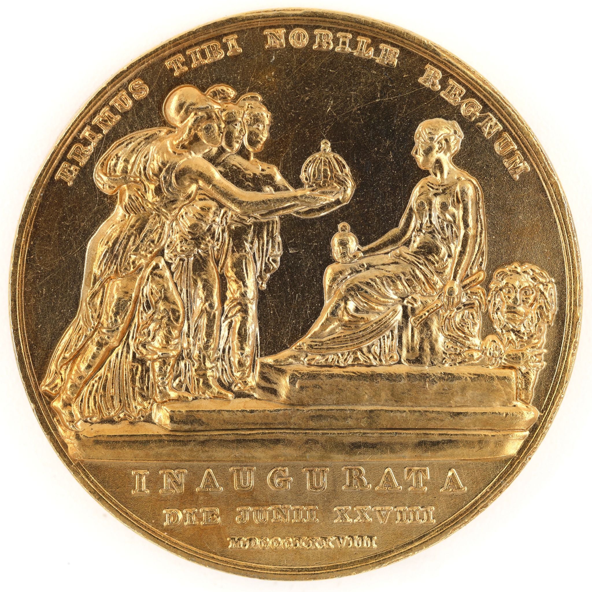 Krönungsmedaille Königin Victoria 1838 / Queen Victoria Coronation Medal (1838) – Pistrucci – Replik (Sammleranfertigung)
