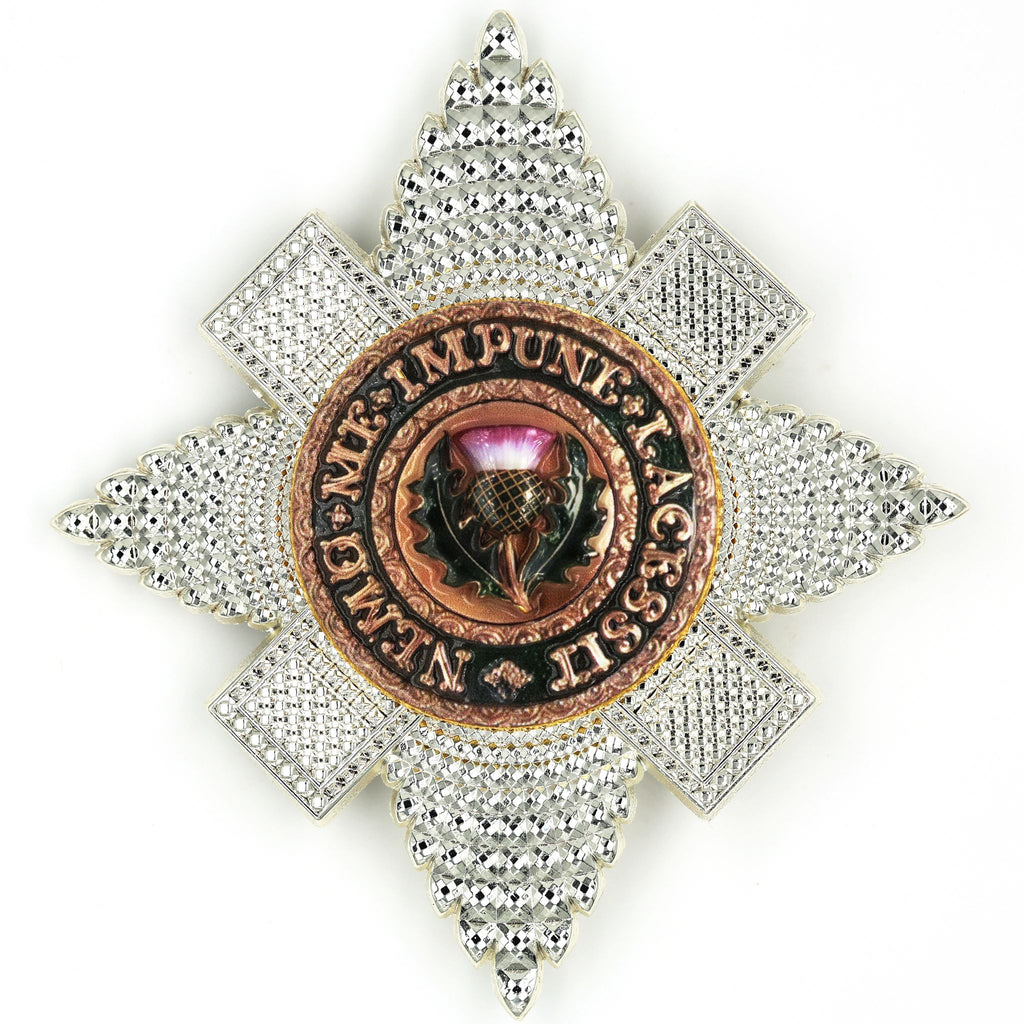 Distelorden Bruststern / Order of the Thistle Breast Star (Schottland/UK) – St.-Andreas-Abzeichen / St Andrew Badge – Replik (Sammleranfertigung)